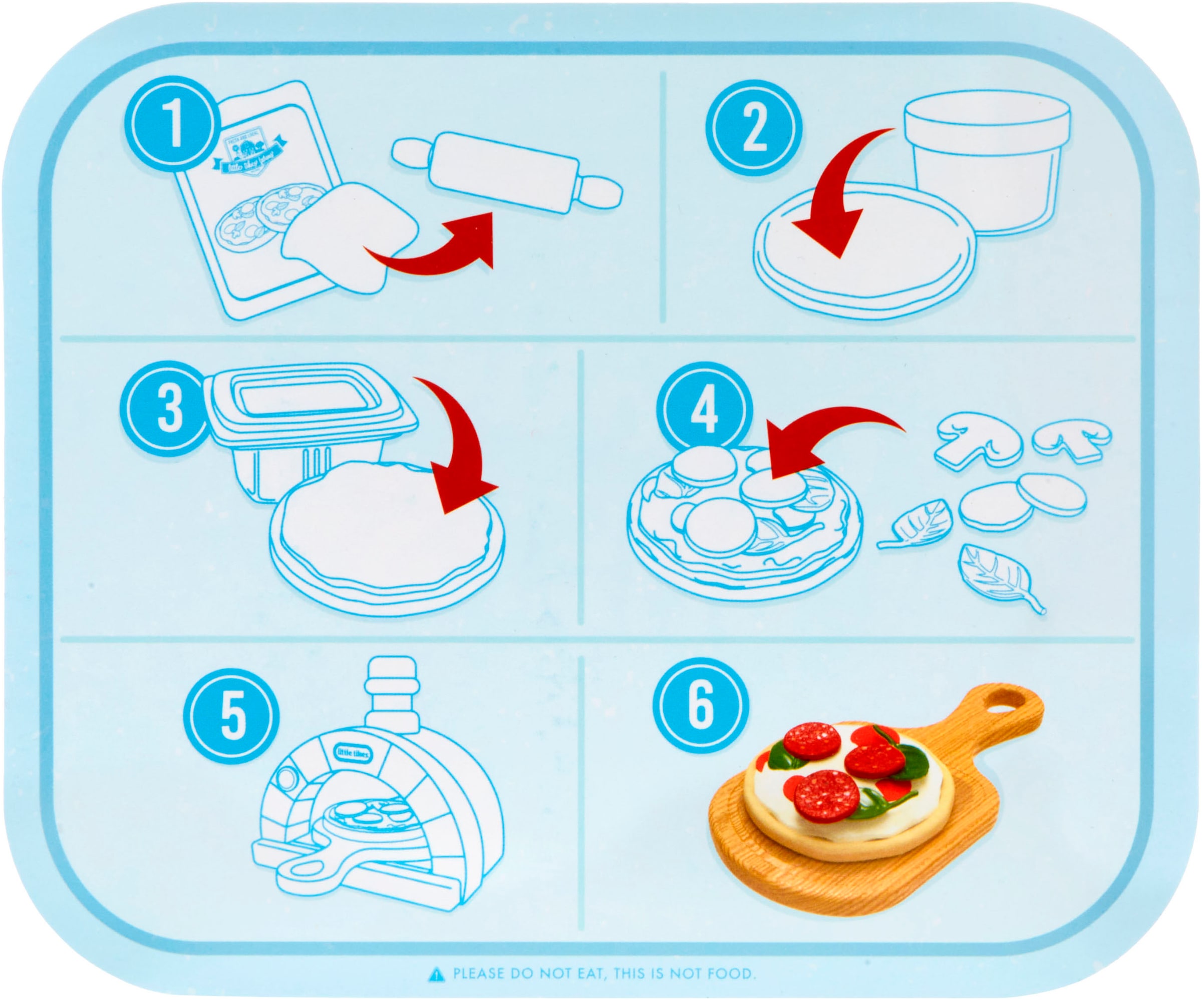 Little Tikes® Aliments pour enfants »Creative Chefs Pizza Kit«