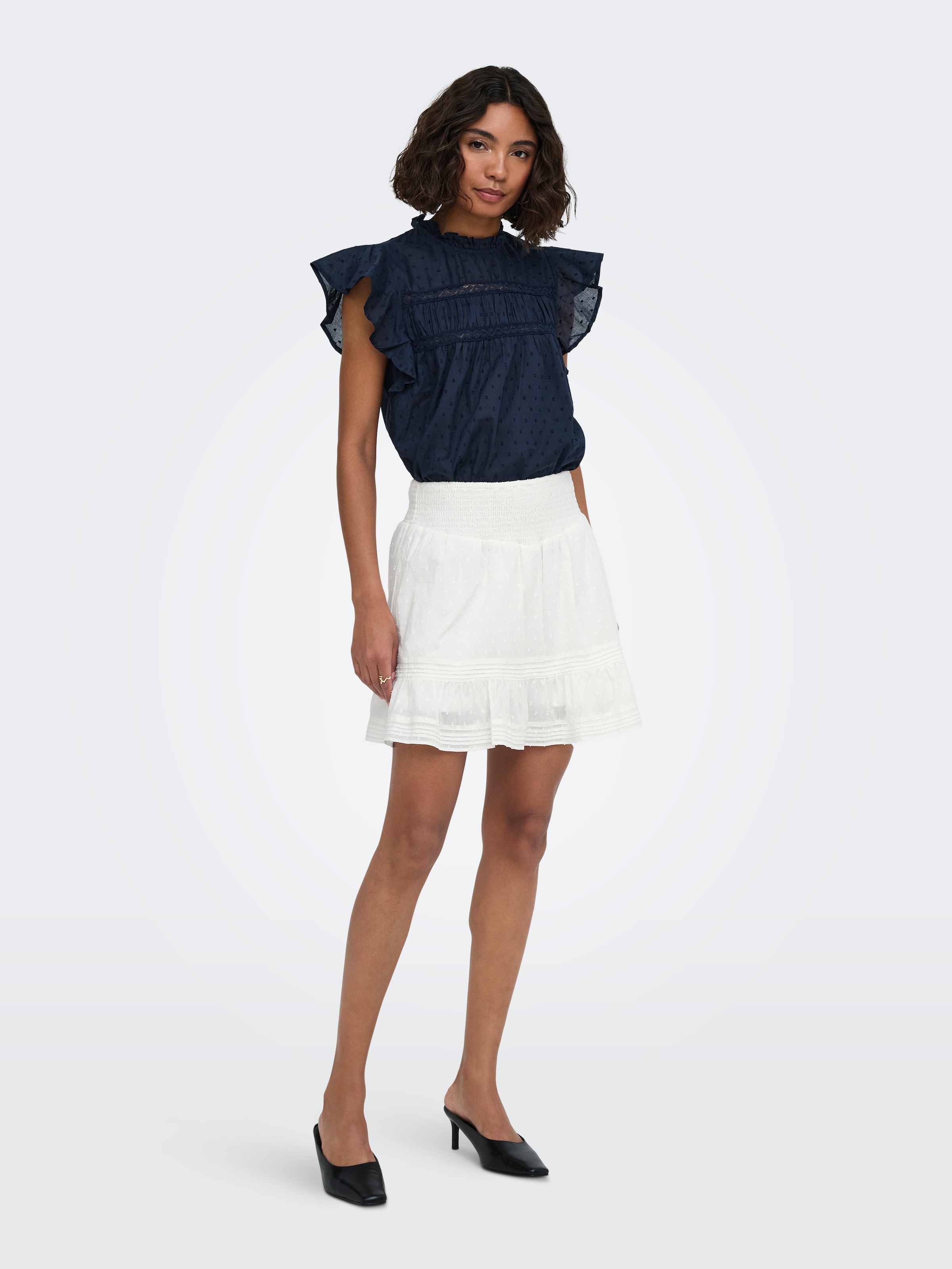 ONLY Jupe d'été »ONLKATTI SHORT SKORT WVN NOOS« Coton