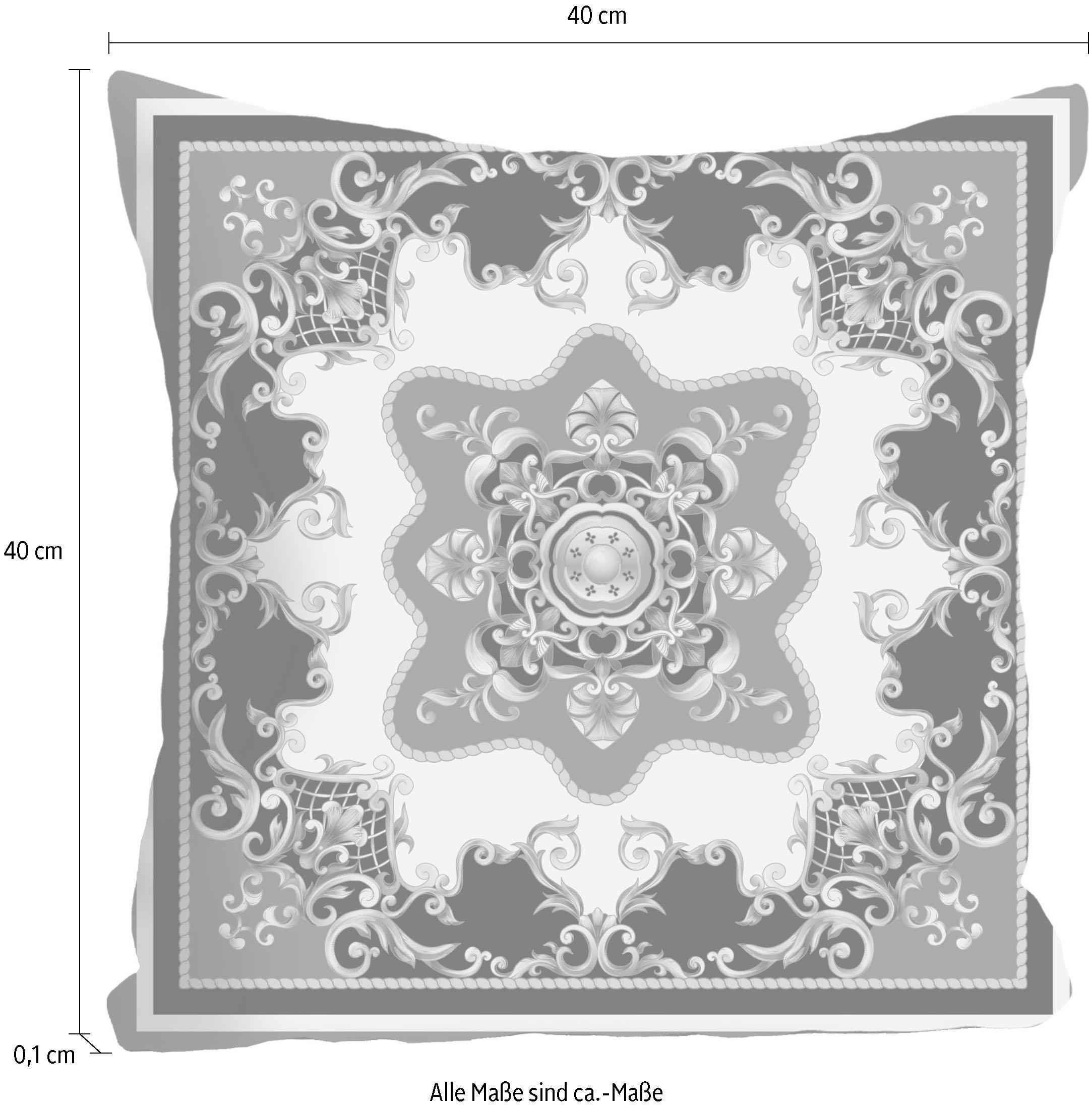 queence Coussin décoratif »»Ornament«,« housse de coussin sans rembourrage, 1 pièce