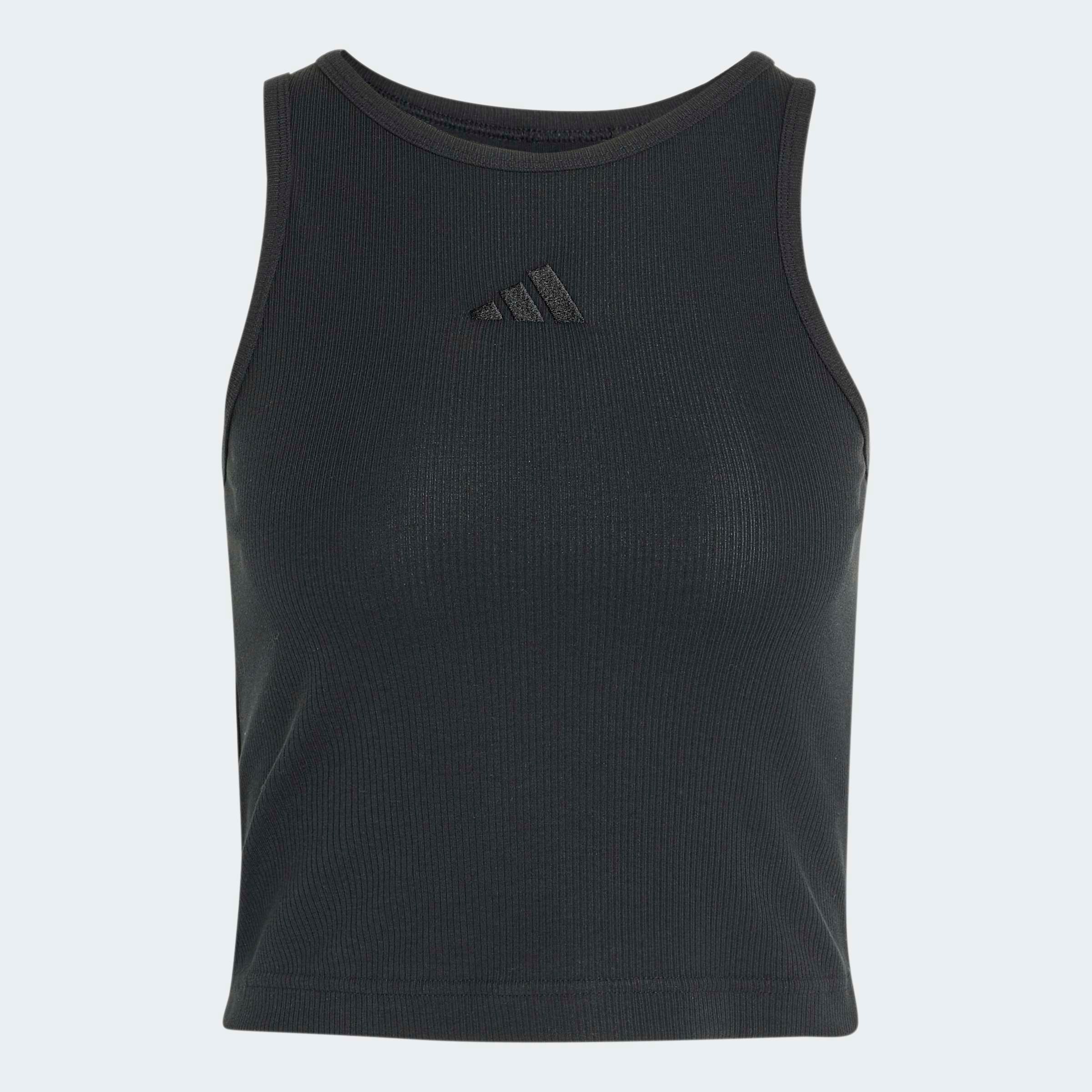 adidas Sportswear Tanktop »ADIDAS KIT SMALL LOGO RIB TANK« Cropped Tanktop, eng anliegend