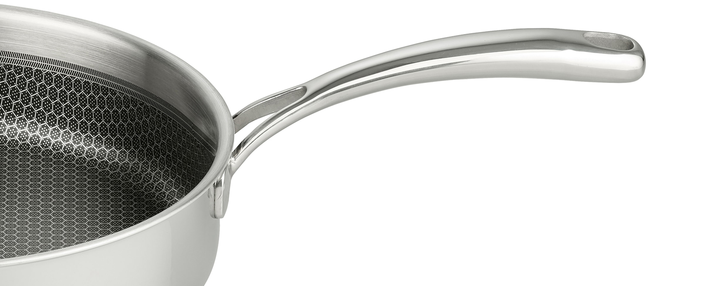 Elo Premium Schmorpfanne »Relief Evolution Schmorpfanne« Edelstahl 18/10 1 tlg. tlg. durchgehender Aluminium-Kern, aussen magnetischer Edelstahl