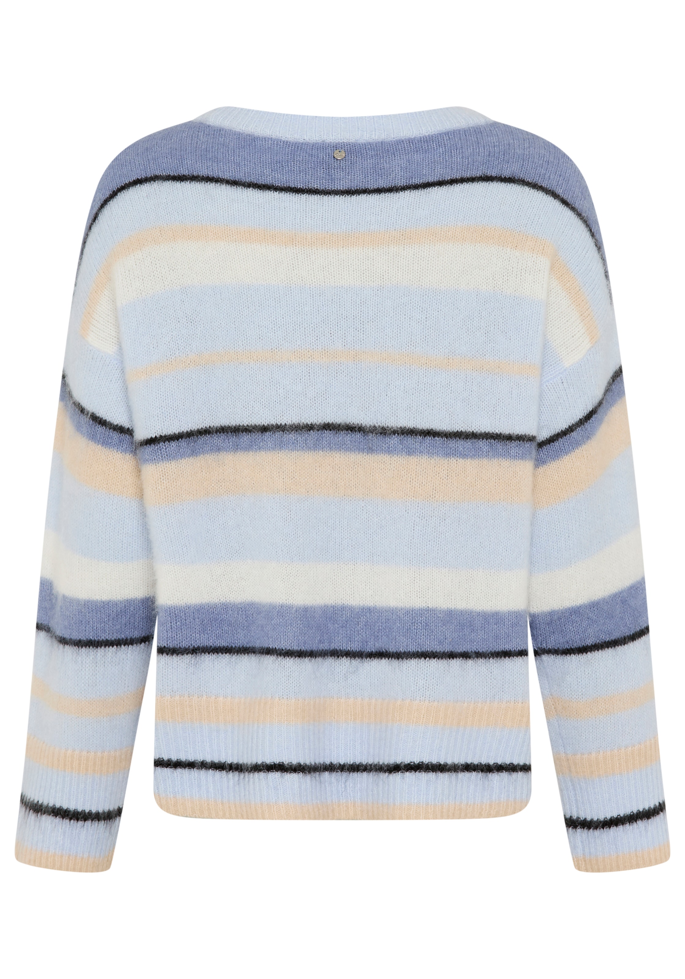 BOSS ORANGE Pull en tricot »Fosset Premium Damenmode« mit Alpaka-Wolle, gestreift