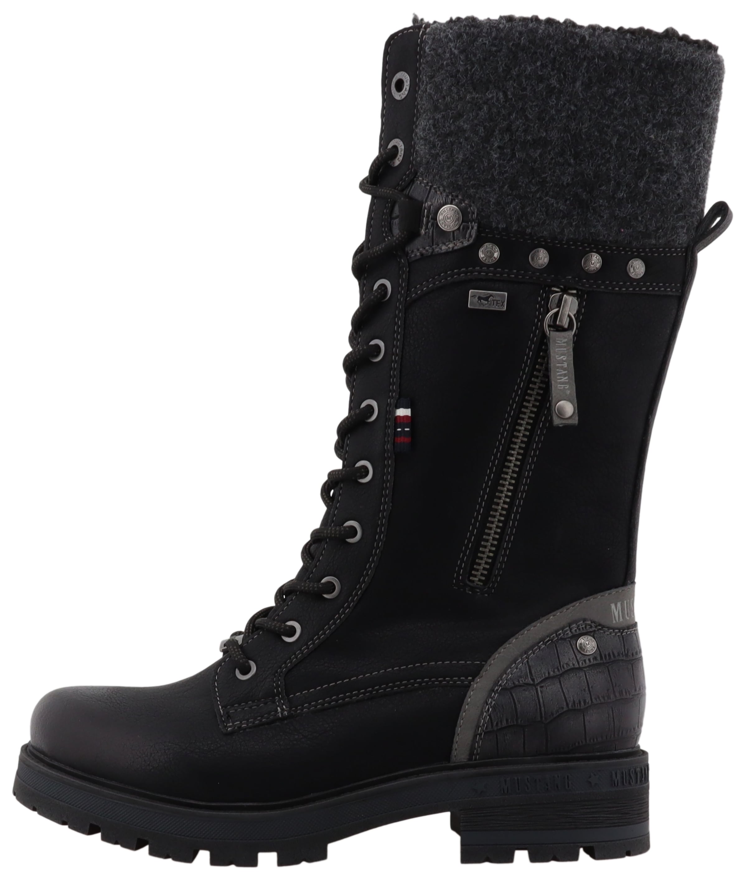 Mustang Shoes Bottes d'hiver »Darleen«  bottes à lacets avec fermeture éclair