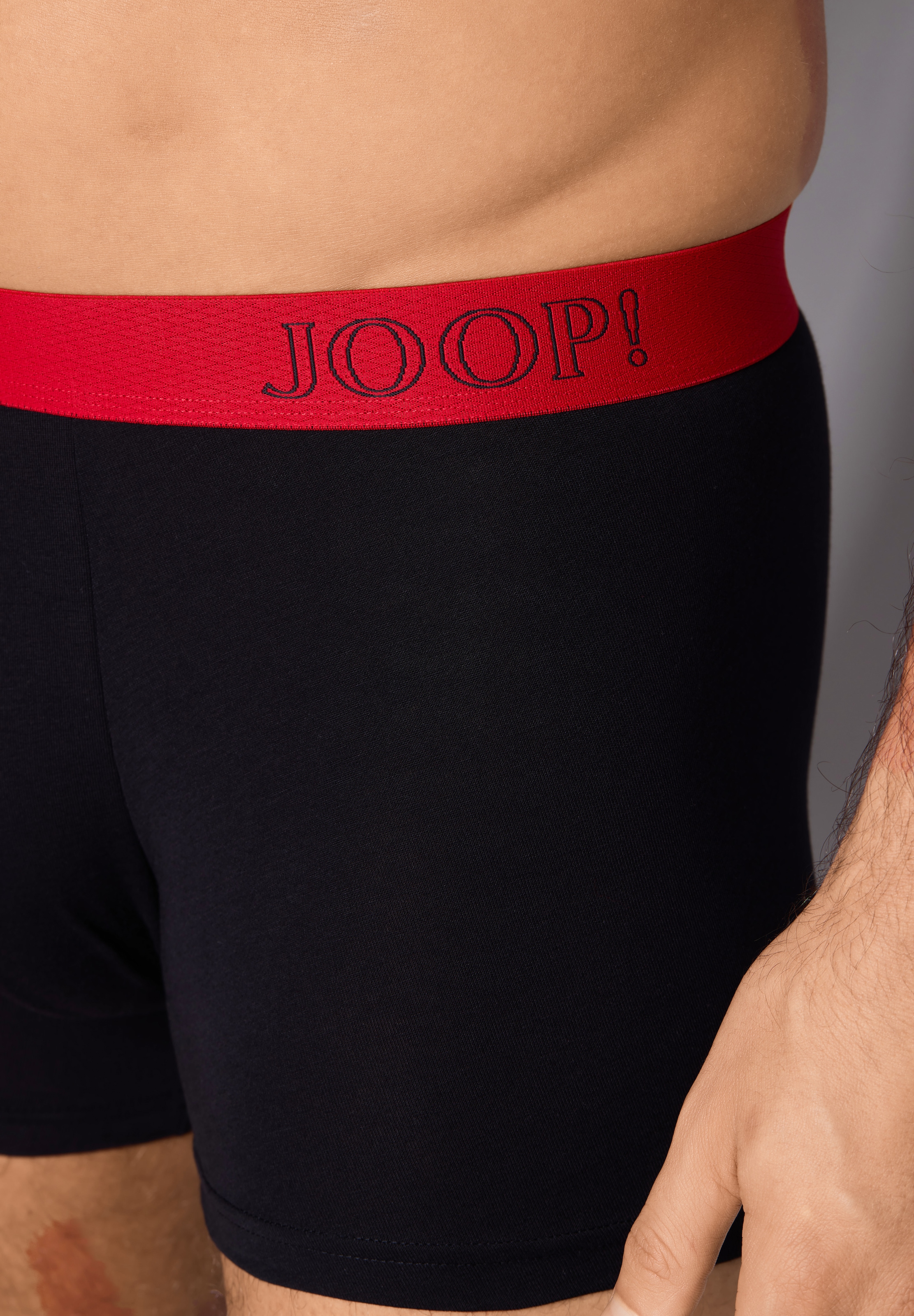 JOOP! Boxers »Everyday« 3er Pack,  ohne Eingriffe, Cornflower-Design, elastischer Logobund
