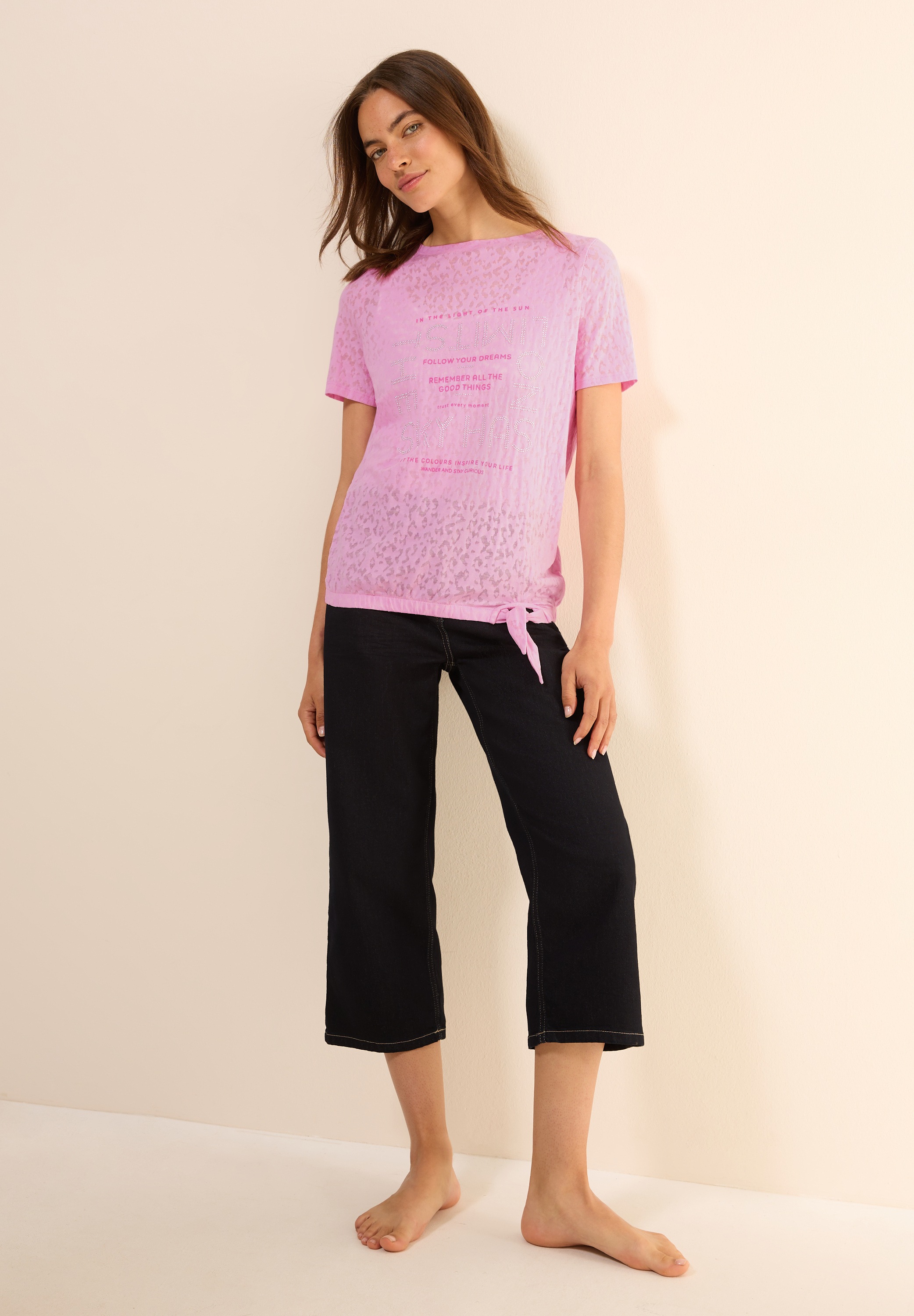 Cecil T-shirt mit Schmucksteinen