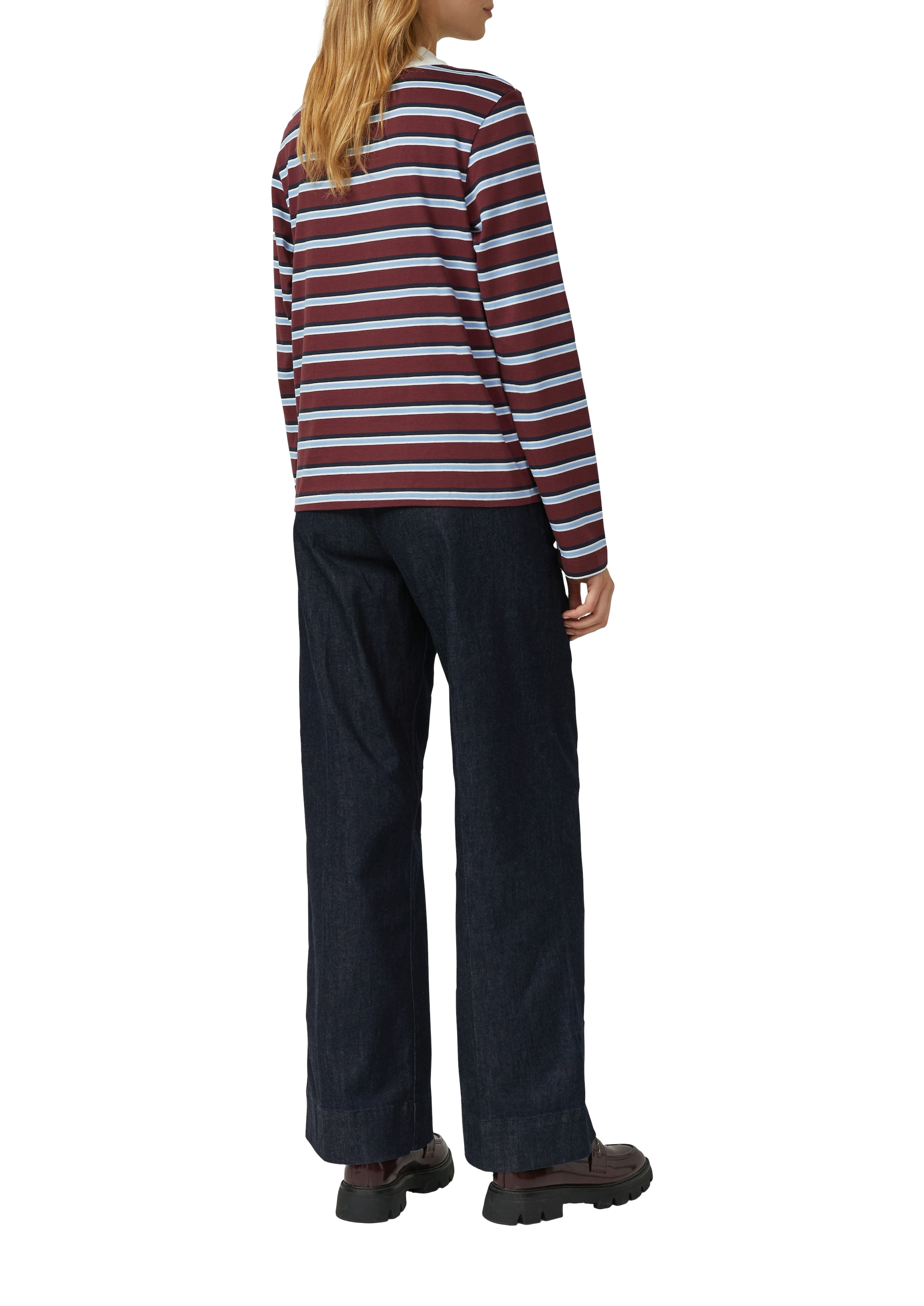 s.Oliver Poloshirt , Langarm, mit Streifen
