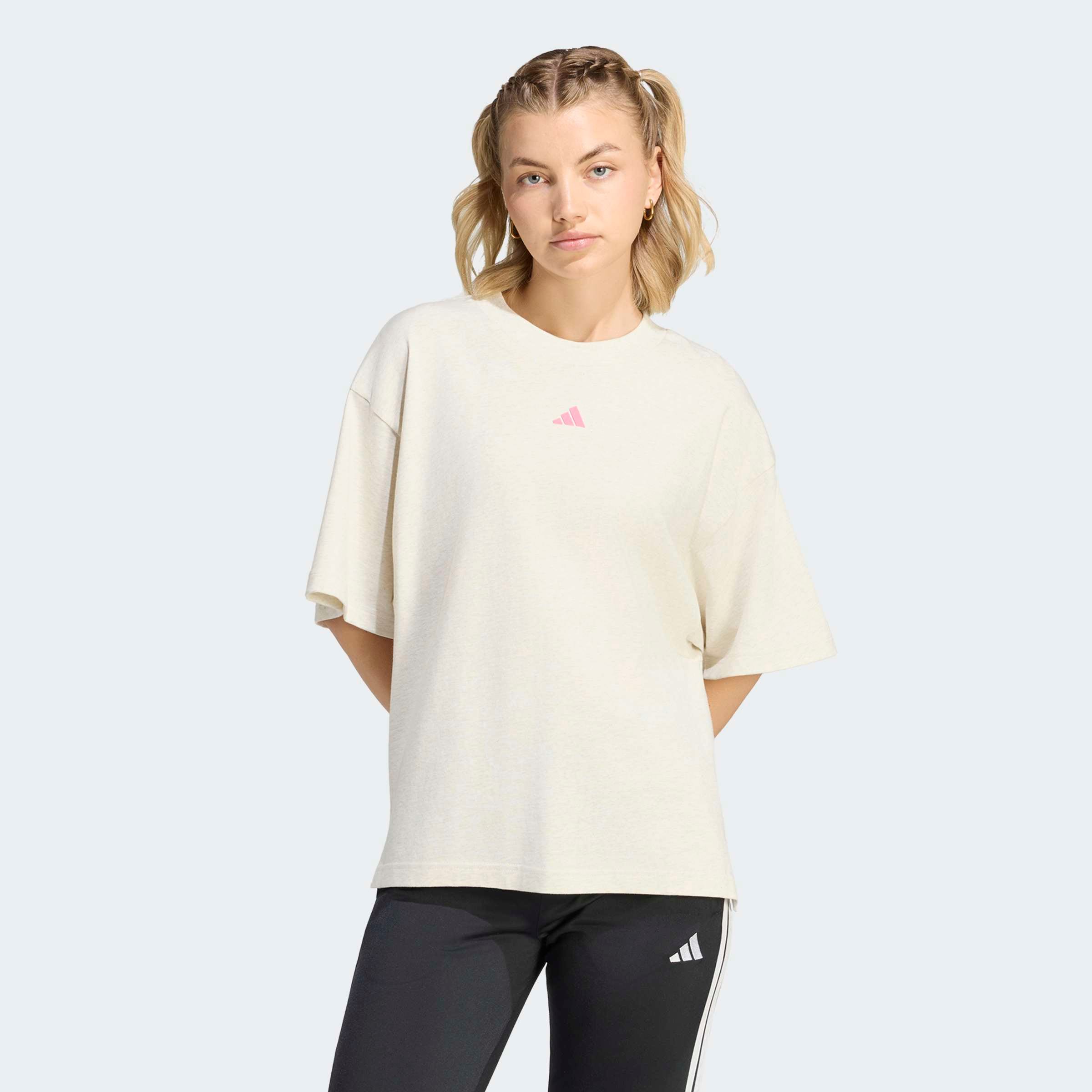 adidas Sportswear T-Shirt »3 STRIPES STUDIO BOYFRIEND« Print T-Shirt, locker geschnitten