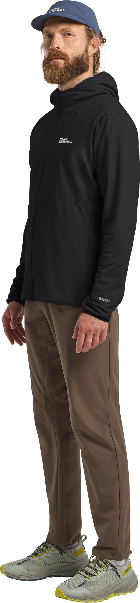 Jack Wolfskin Kapuzenfleecejacke »PRELIGHT TRAIL HOODY M« mit Kapuze