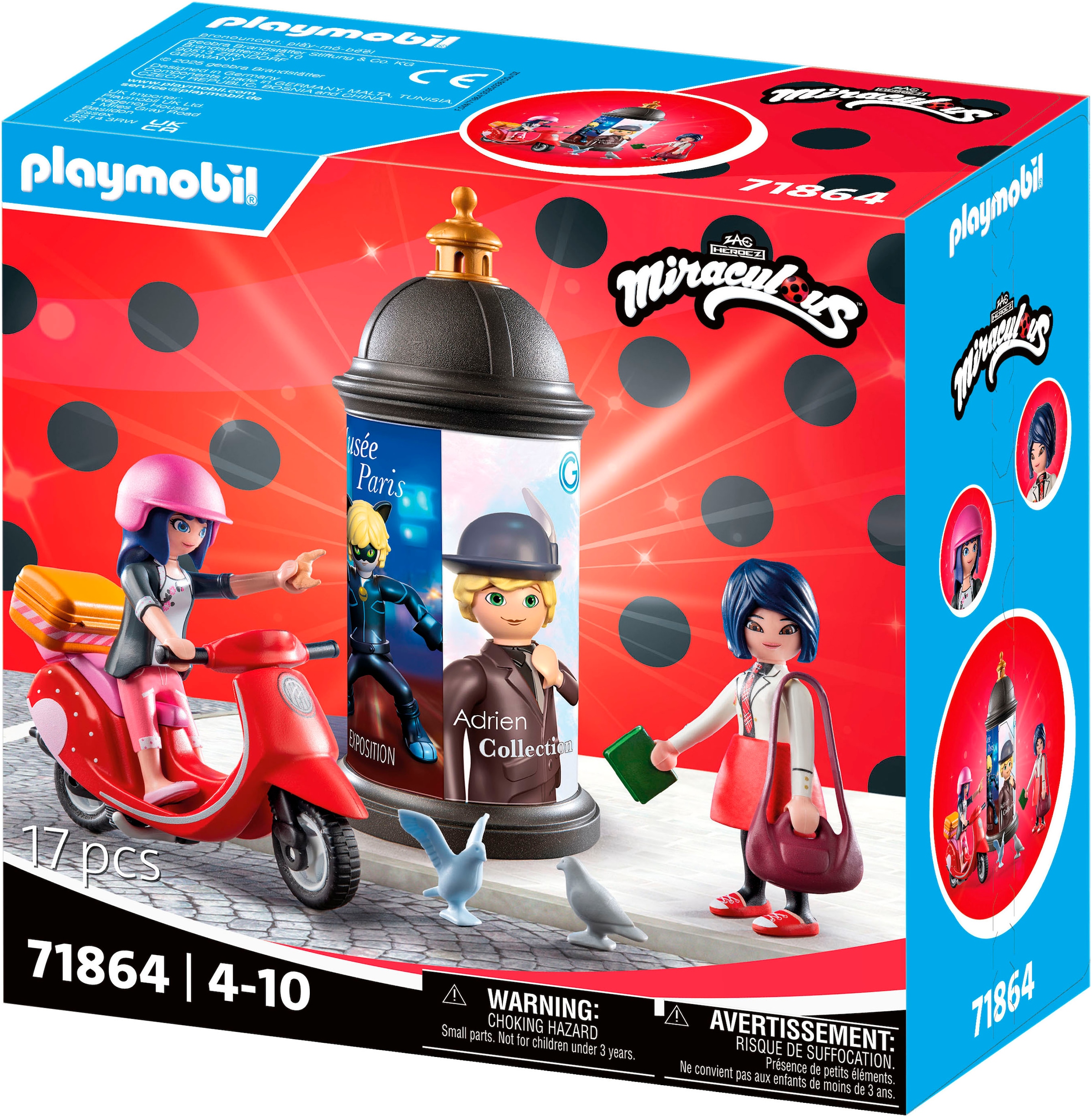 Playmobil® Jeu de construction »Miraculous: Rollerfahrt durch Paris (71864)« fabriqué en Europe