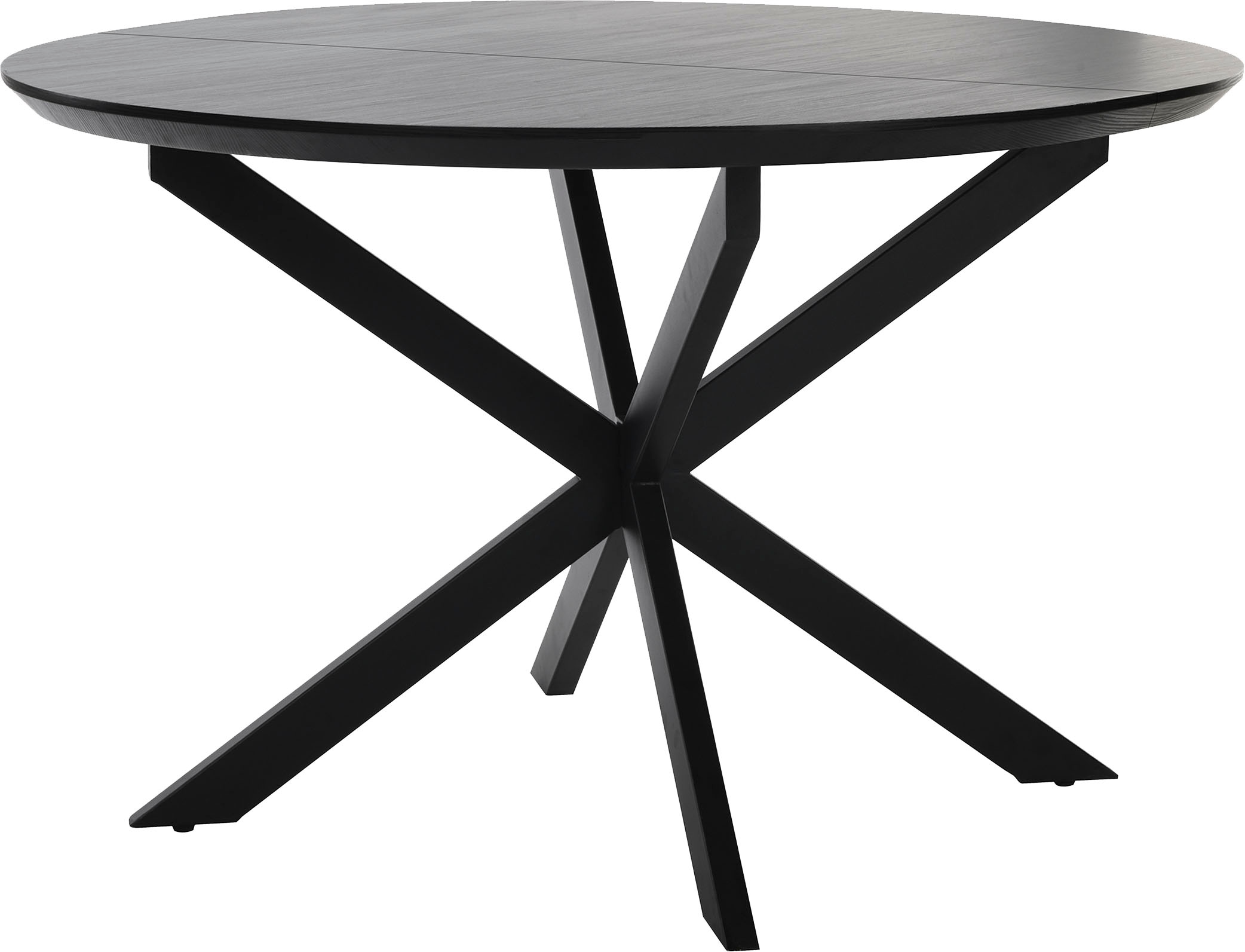 byLIVING Esstisch »Oregon« Auszug 120-160 cm, mit Schweizer Kante, Eichen-Optik schwarz