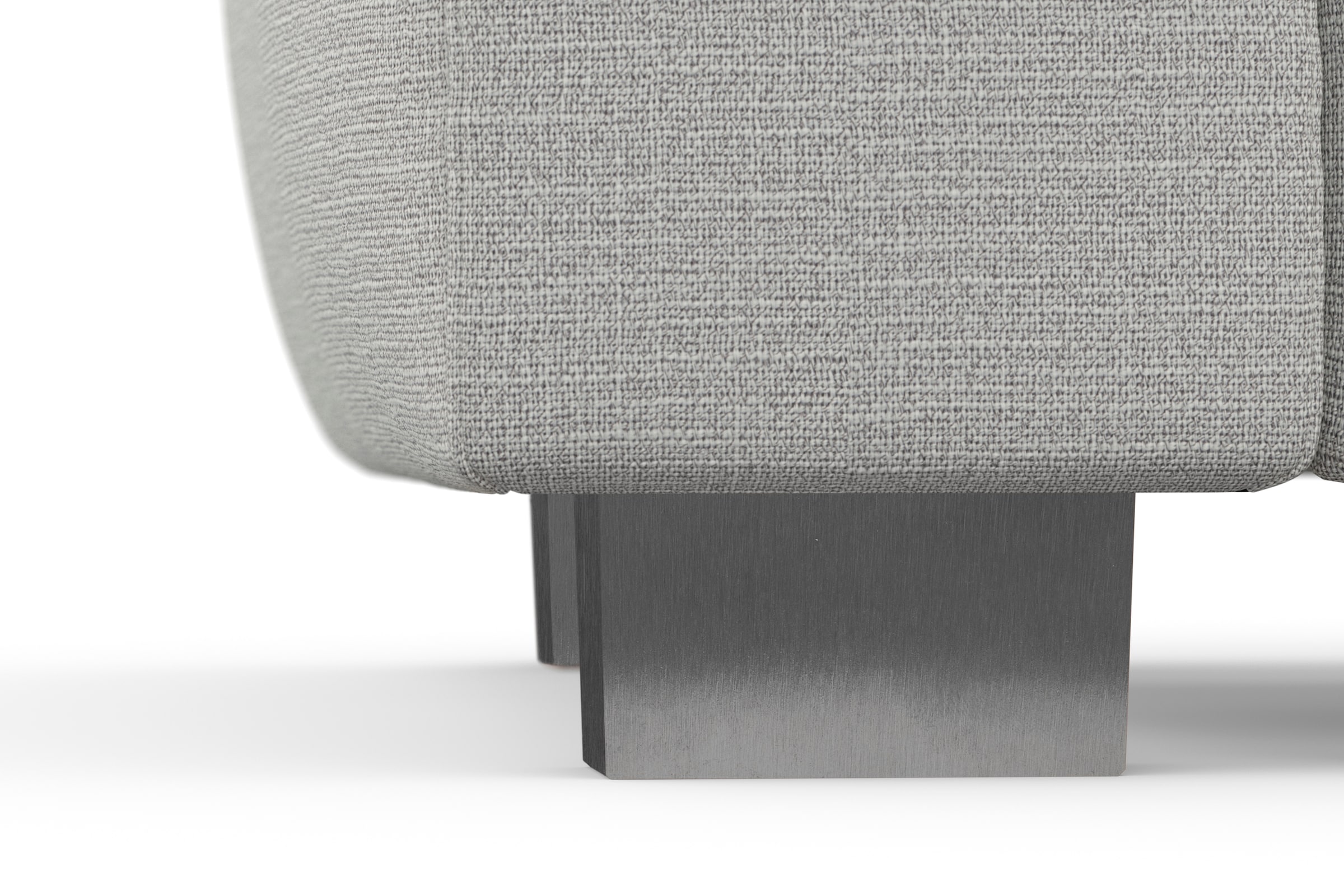 sit&more Canapé d'angle »Dundee L-Form« mit Federkern und Edelstahlfüssen, wahlweise mit Kopfteilverstellung