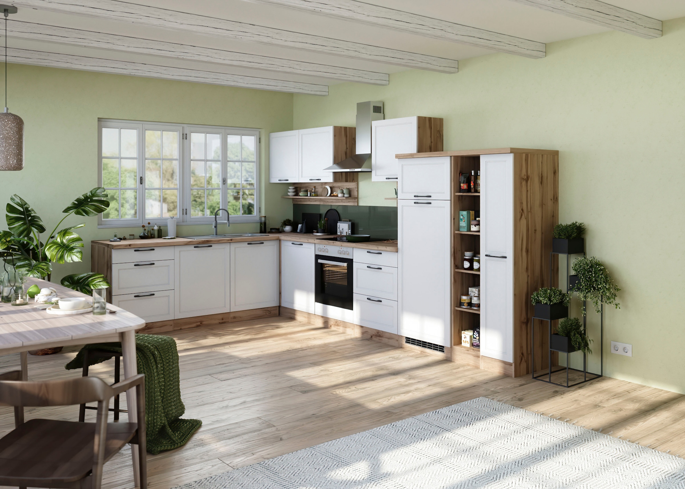 KOCHSTATION Winkelküche »KS-Lana« Stellbreite 240/360 cm, wahlweise mit oder ohne E-Geräte