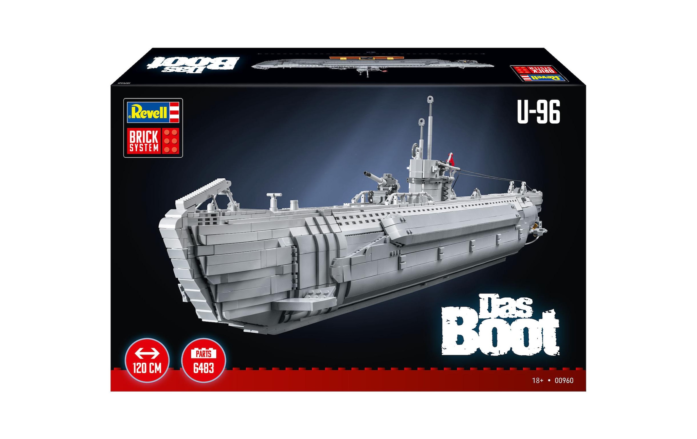 Revell® Konstruktionsspielsteine »Revell Brick System, U-Boot U-96 aus "Das Boot"«