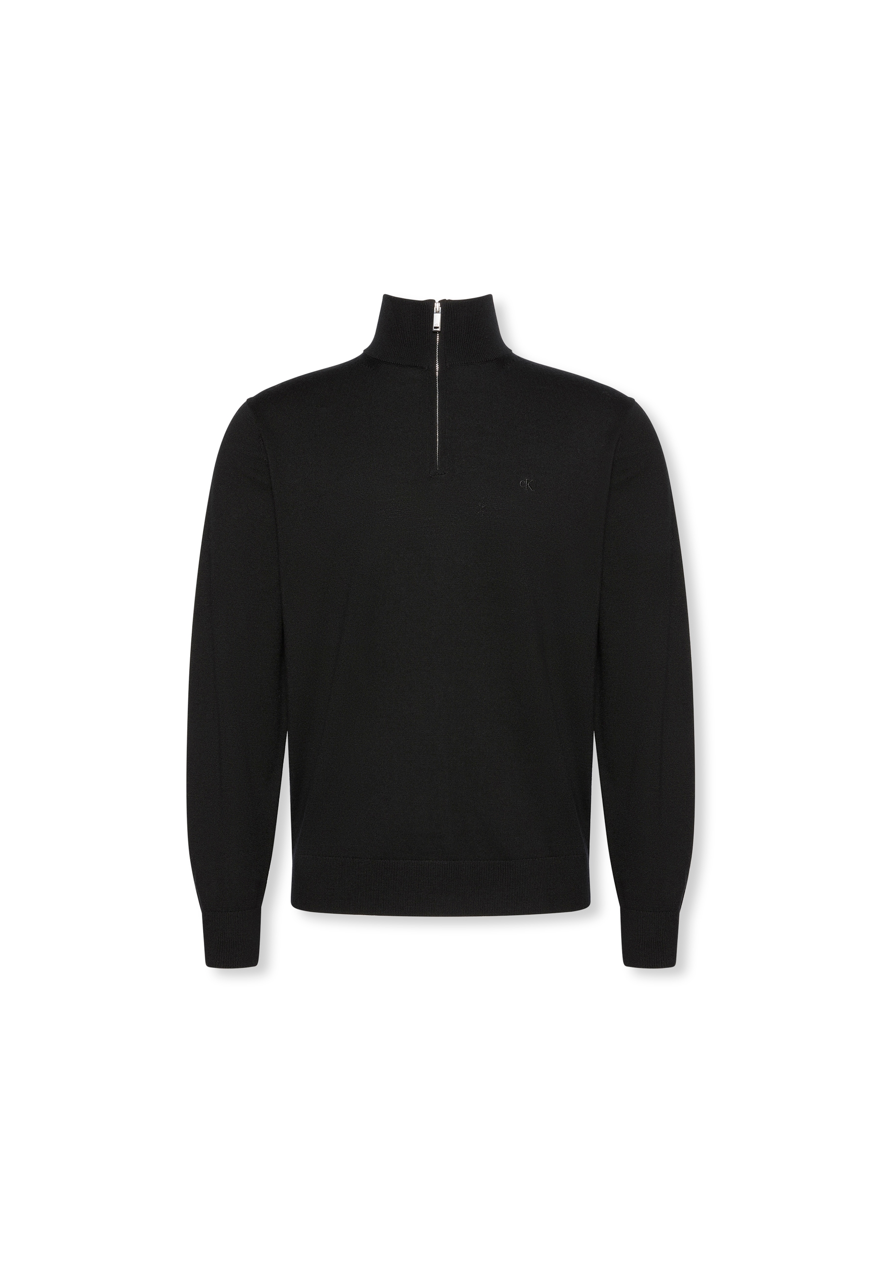 Calvin Klein Pull à col montant »LS 100% MERINO QZ 14GG« Mit Rundhalsausschnitt, regular fit