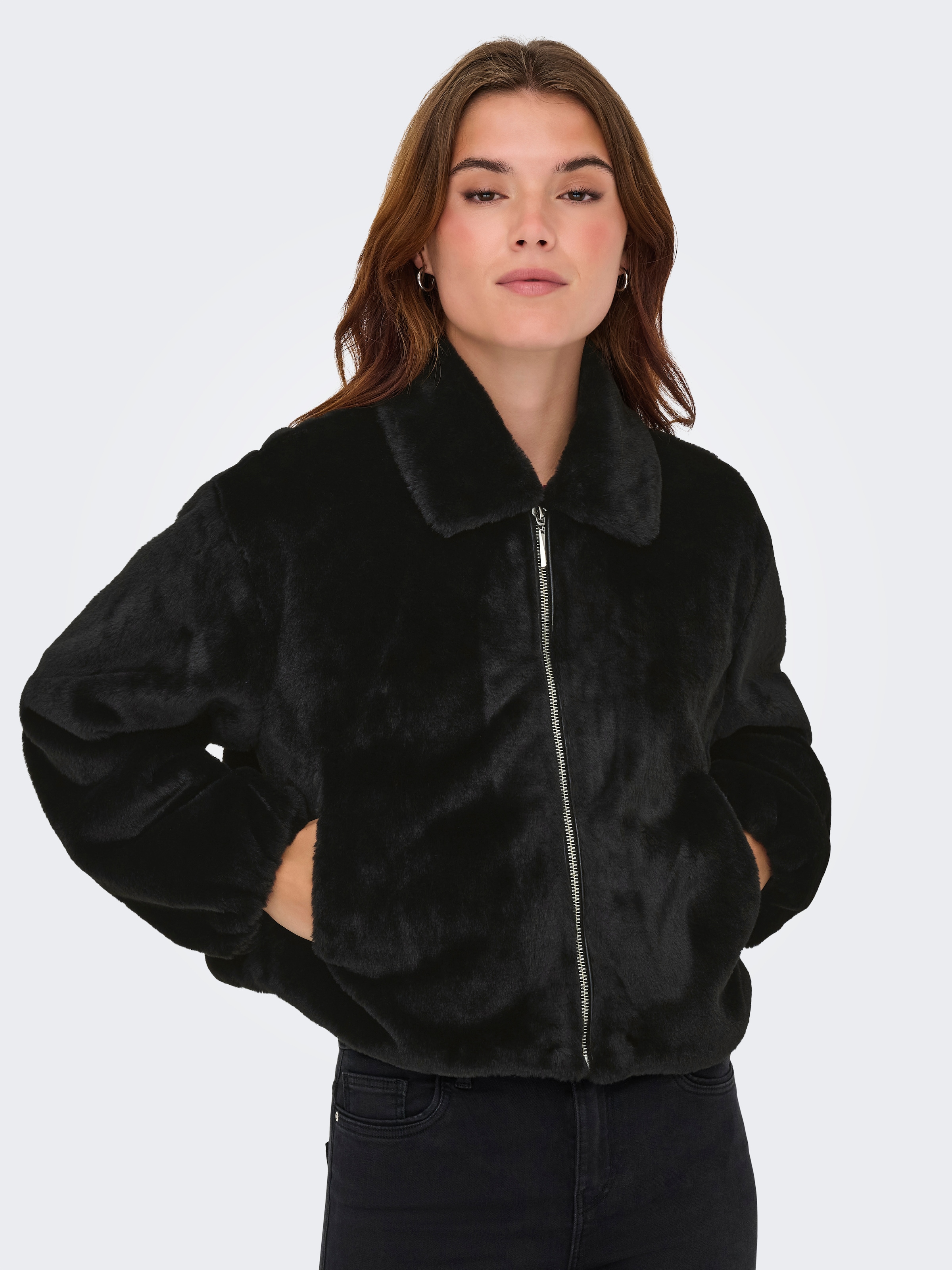 ONLY Veste en peluche »ONLDANA LIFE FAUX FUR JACKET CC OTW« ohne Kapuze