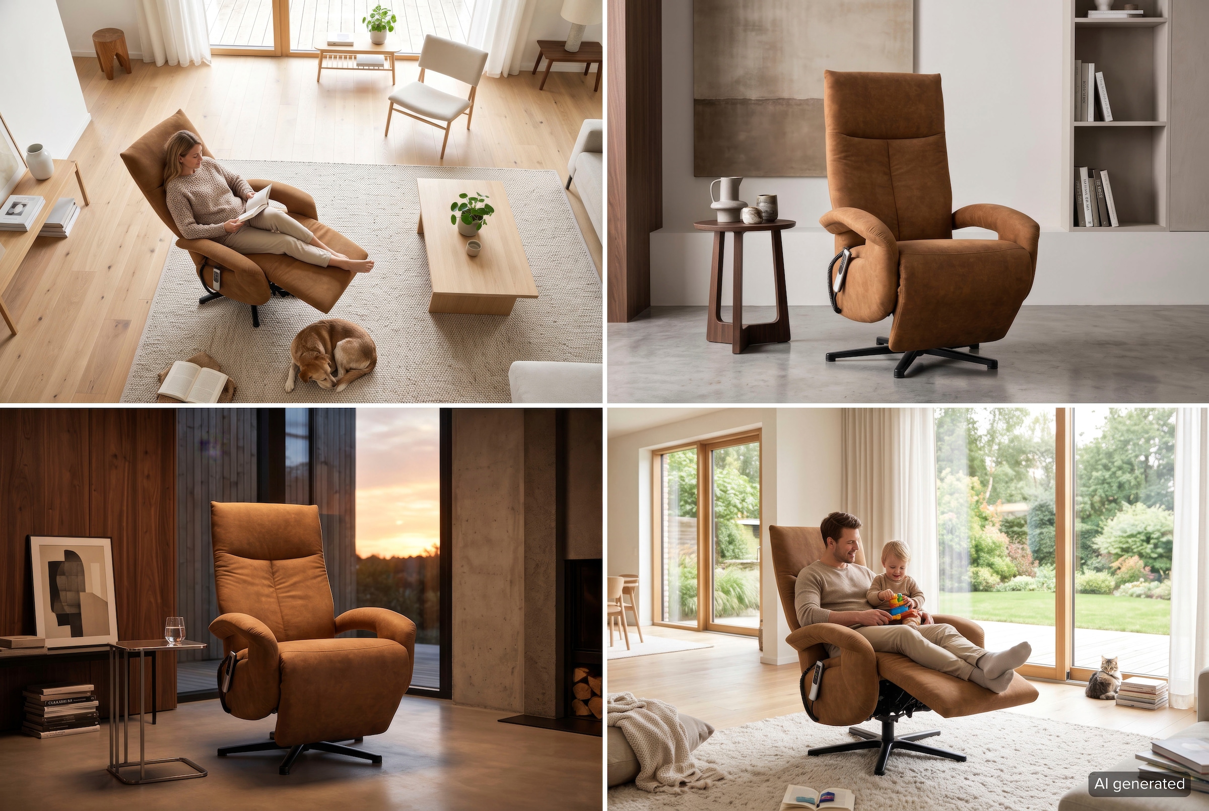 sit&more TV-Sessel »Tycoon mit Kopfteilverstellung und 360° Drehfunktion« wahlweise manuell oder elektrischer Funktion, auch mit Akku (kabellos)