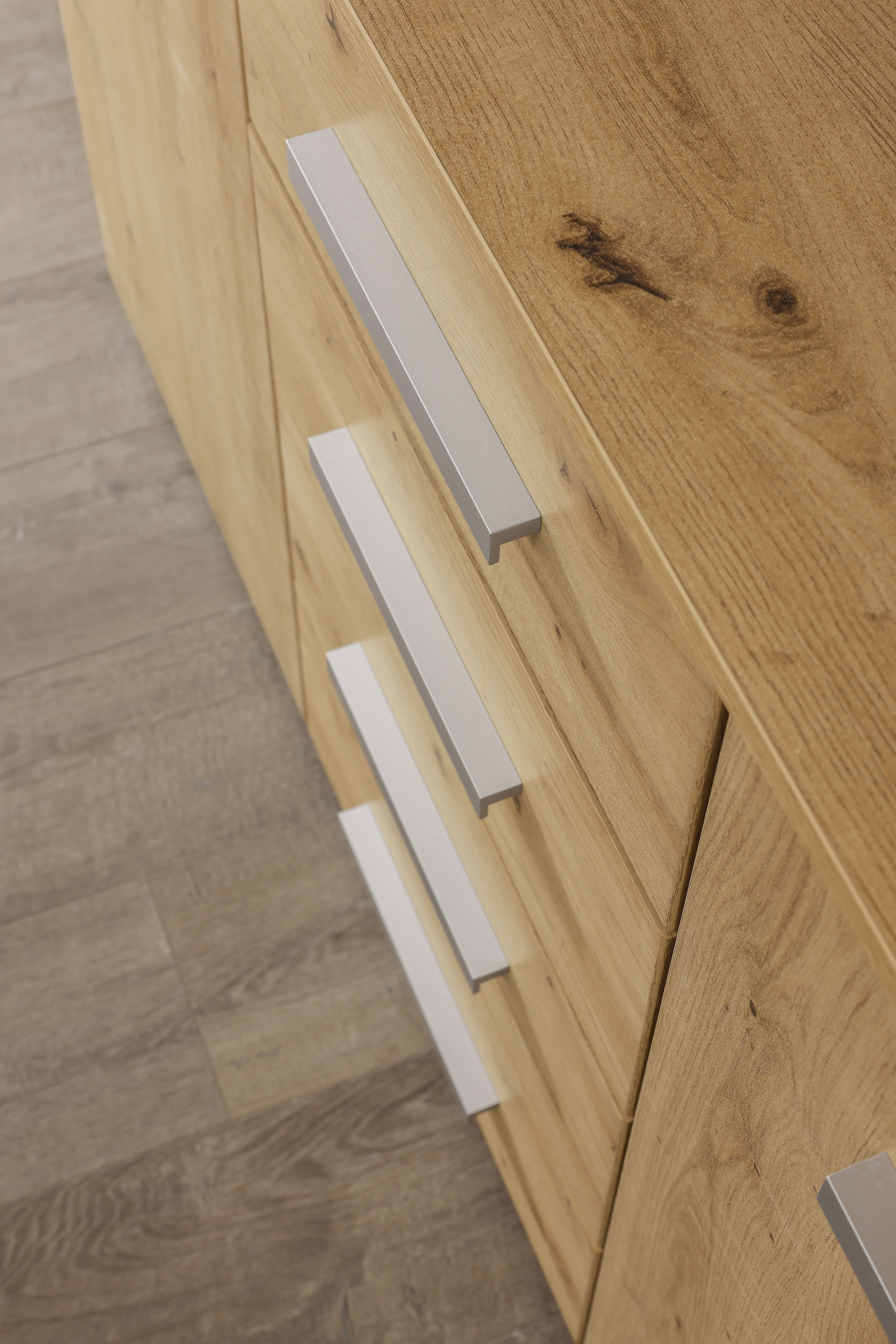 rauch Schubkastenkommode »Sideboard Kommode Kombikommode KOLUNA mit Dekorfront« Breite 120 cm mit moderner Dekorfront,  vier grosse Schubladen, mit insgesamt 4 Einlegeböden MADE IN GERMANY