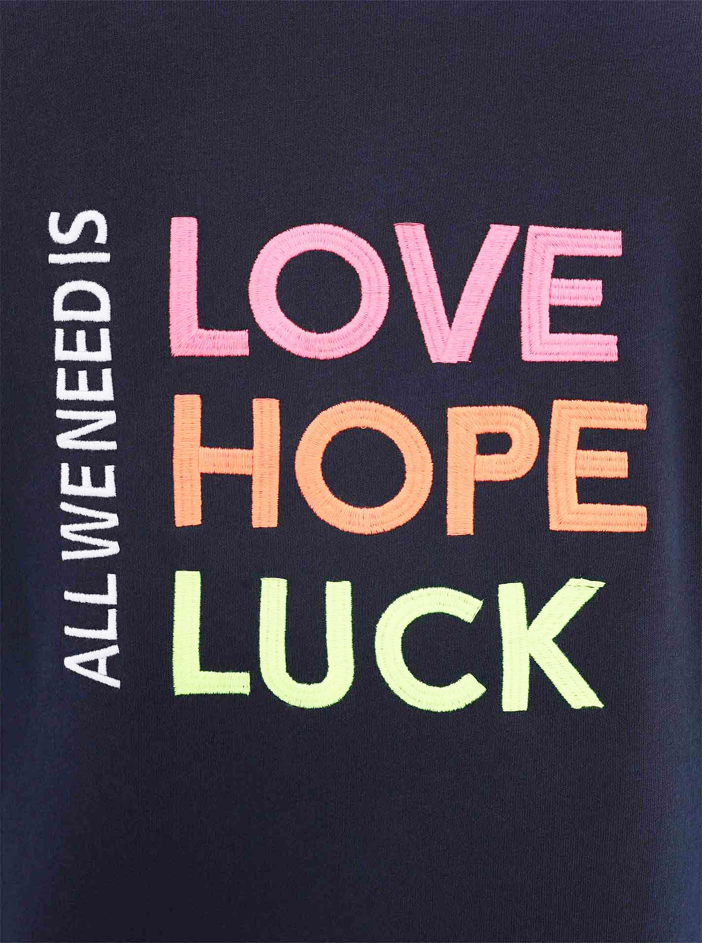 Zwillingsherz Manteau en jersey Regular Fit, Langarm, Kapuze, Reissverschluss, Neon-Stickerei