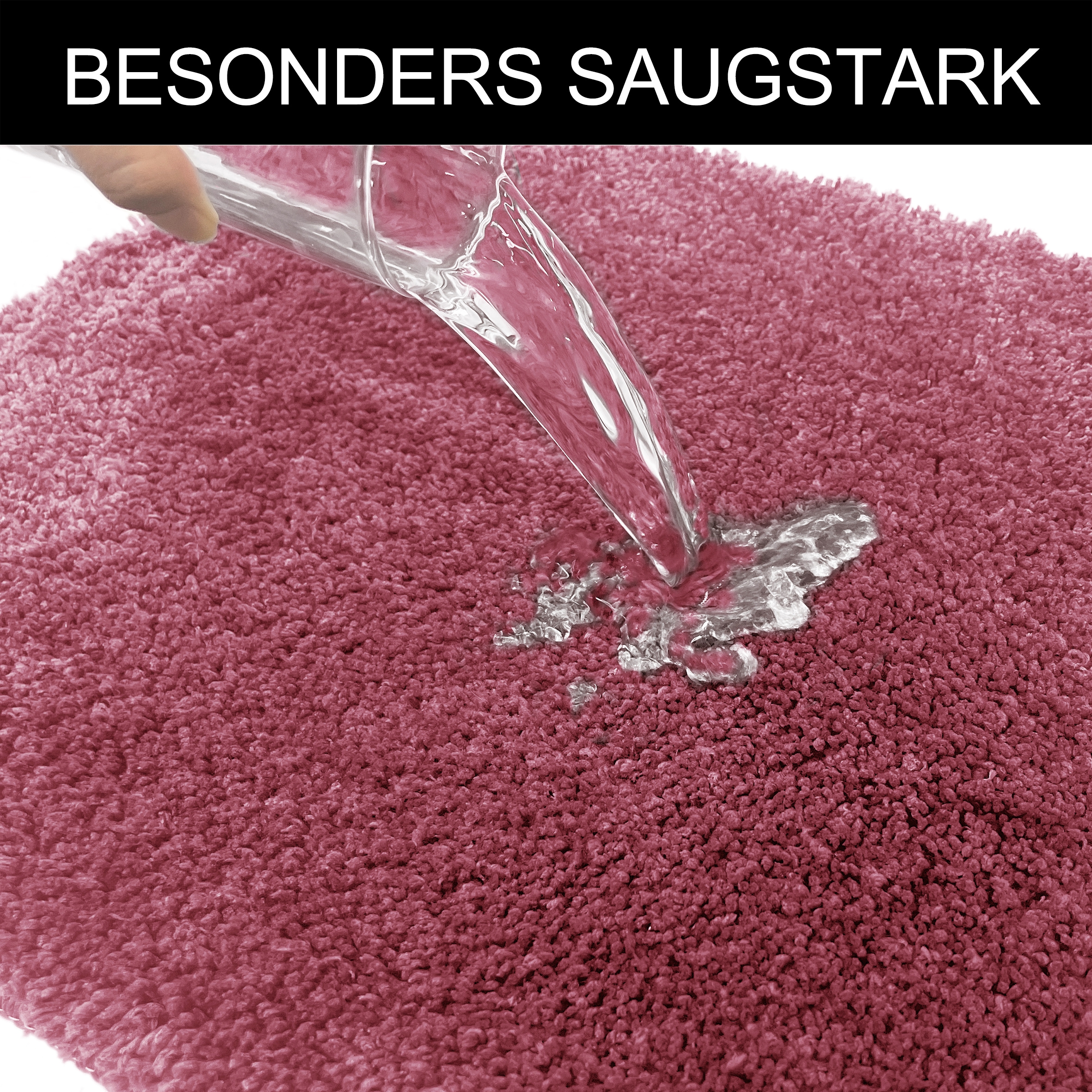 GOODproduct Badematte »Inga, Badezimmer Teppich, Badvorleger« Höhe 20 mm rutschhemmend beschichtet fussbodenheizungsgeeignet | schnell trocknend | strapazierfähig Badteppich, unifarben, weich, als halbrund und rechteckig erhältlich