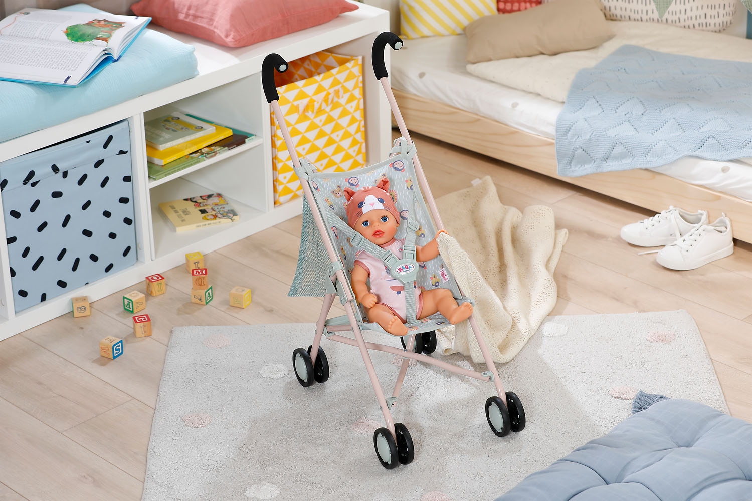 Baby Born Puppenbuggy »Dschungel« mit Einkaufsnetz