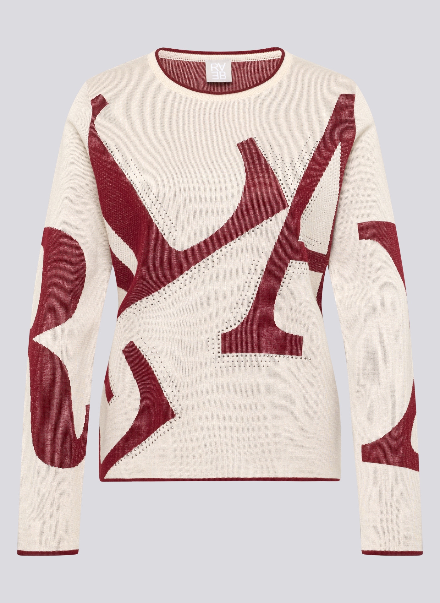 Rabe Pull en tricot mit grafischem Muster