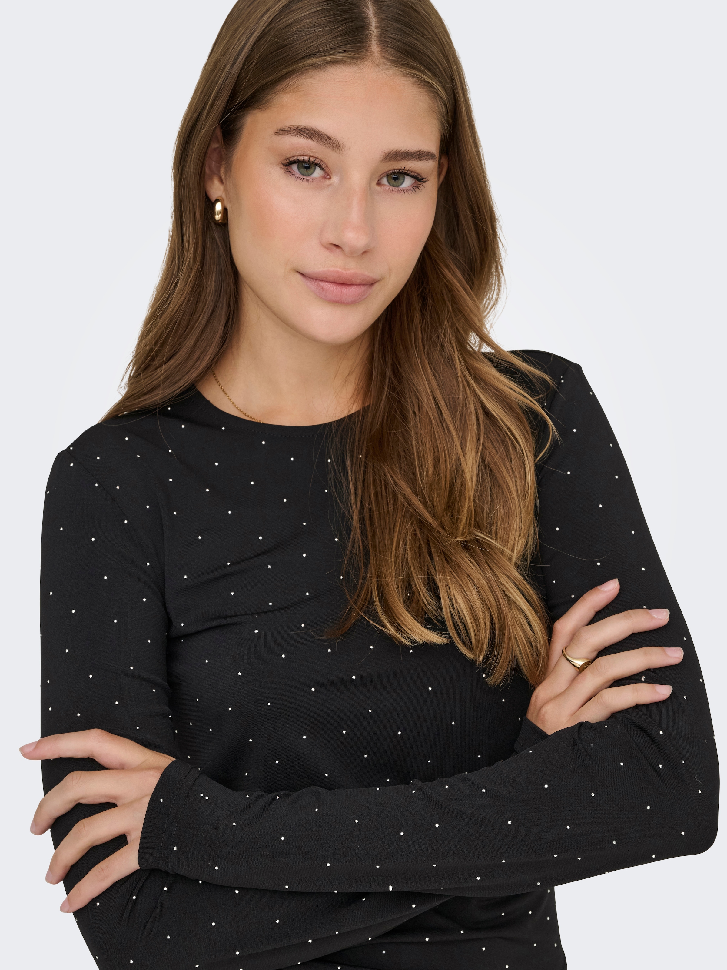 ONLY Langarmshirt »ONLZITA L/S O-NECK TOP BF JRS«
