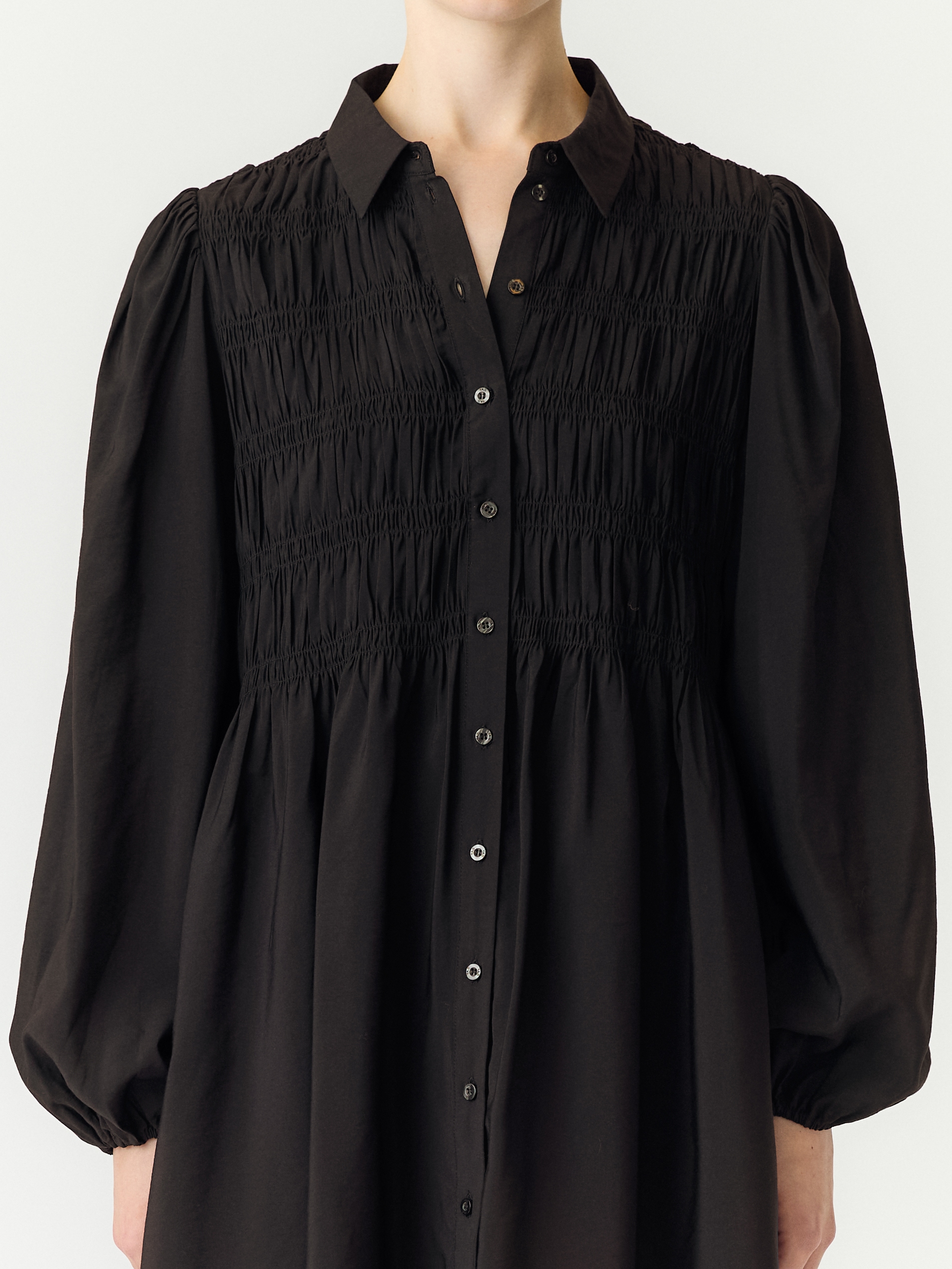 Y.A.S Smokkleid »YASPALA LS SMOCK SHIRT DRESS S. NOOS« Viskosemischung