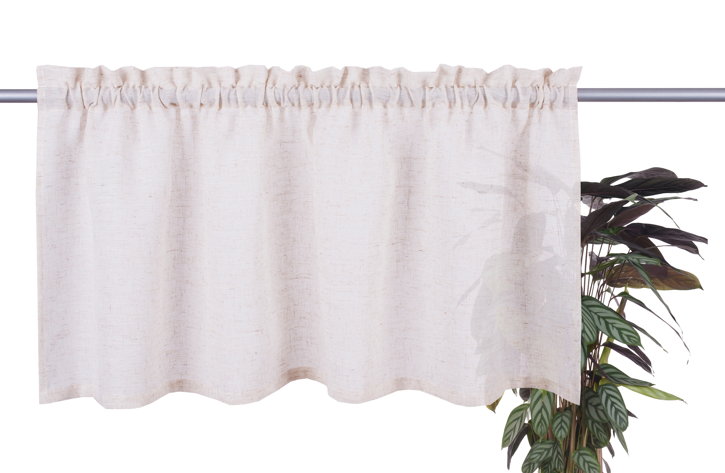 GOODproduct Rideau à vitres »Louvelle« Passage tige 1 cuis tlg. Aspect lin, voilage, moderne, basique