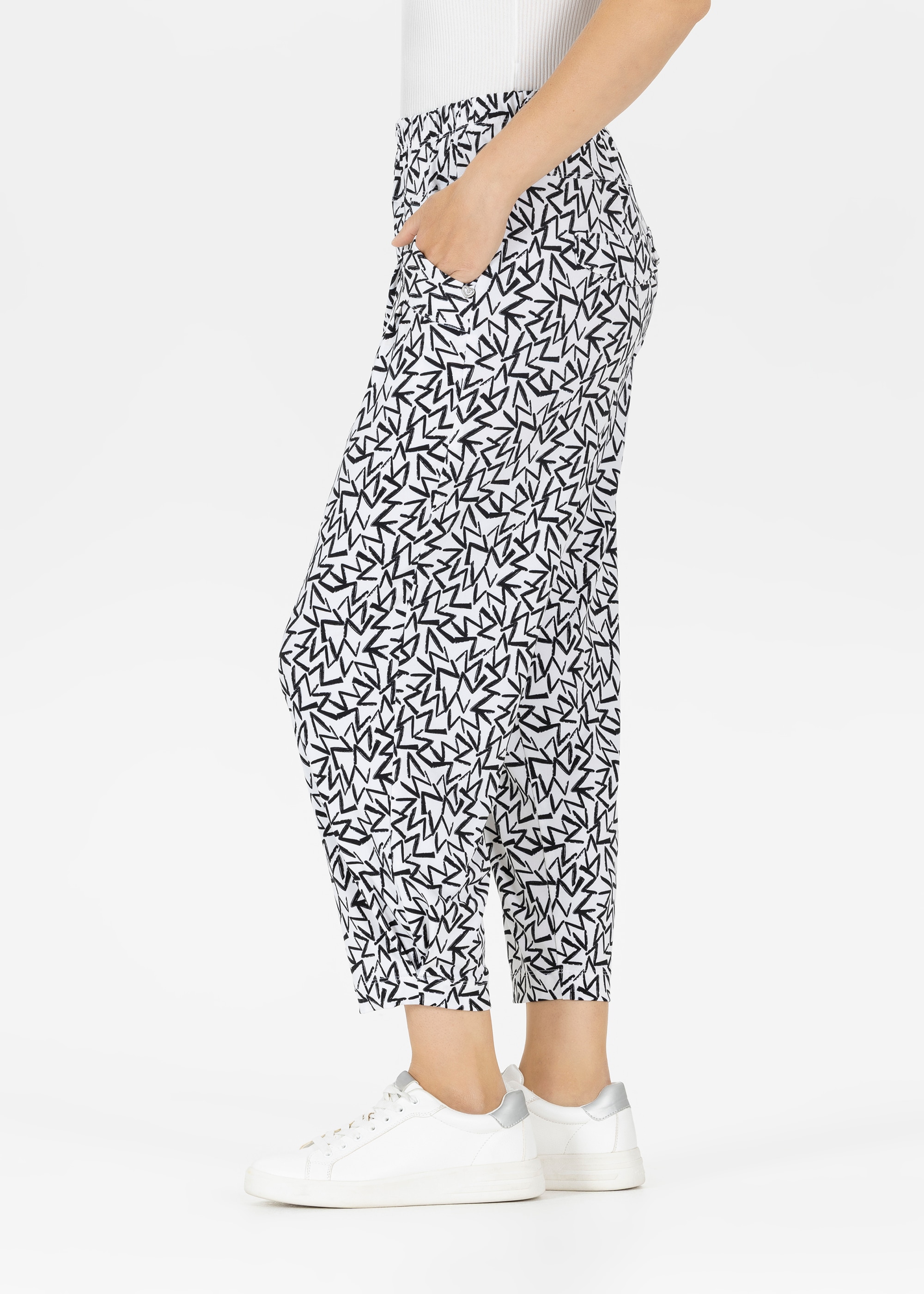 Stehmann Pantalon 3/4  avec imprimé intégral