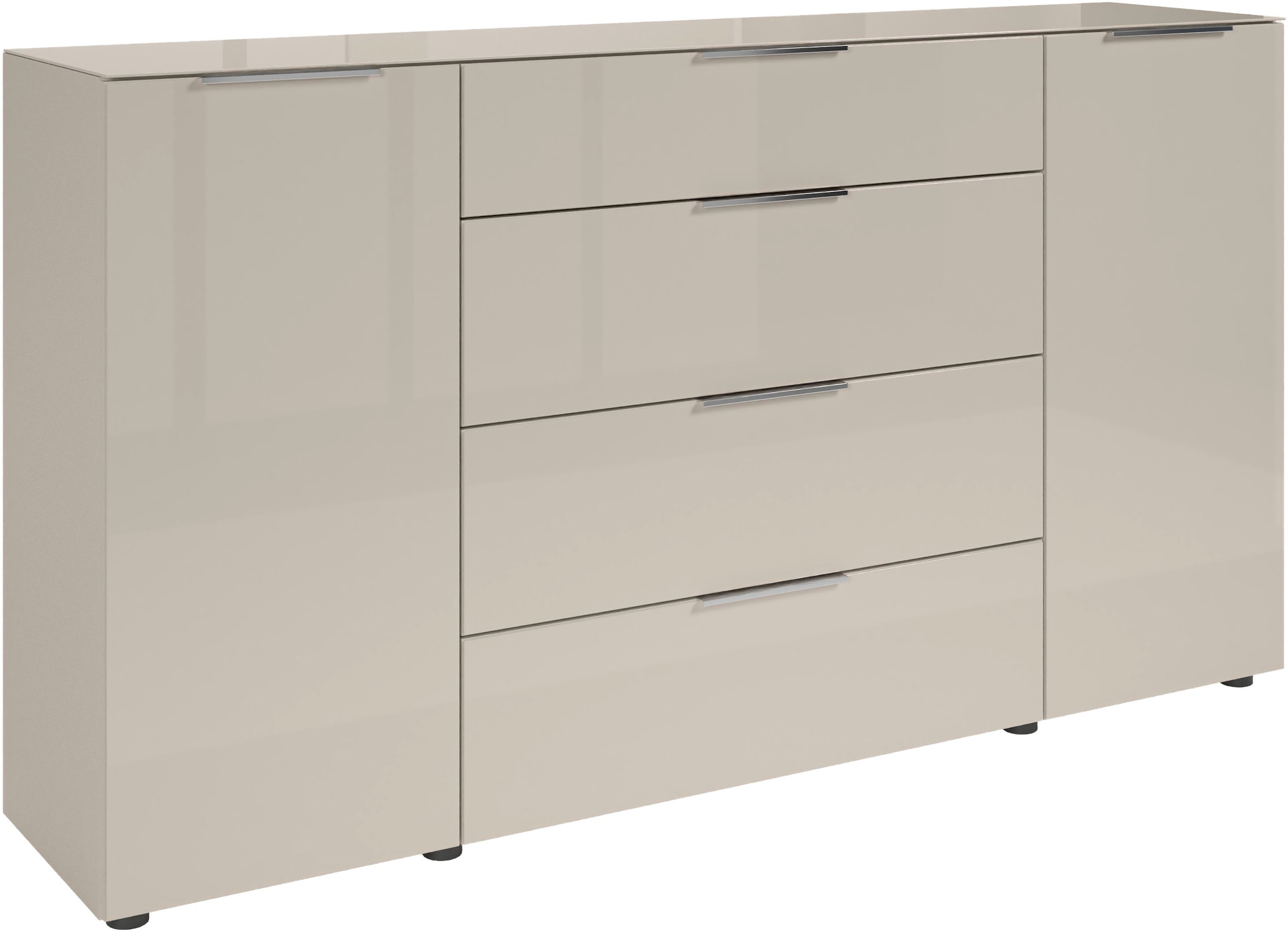 HBZ Kommode »Santorin, BxHxT 180x99x40 cm« 1 Stk. tlg. Breite 180cm, Softclose für Türen und Schubkästen, Melaminbeschichtung