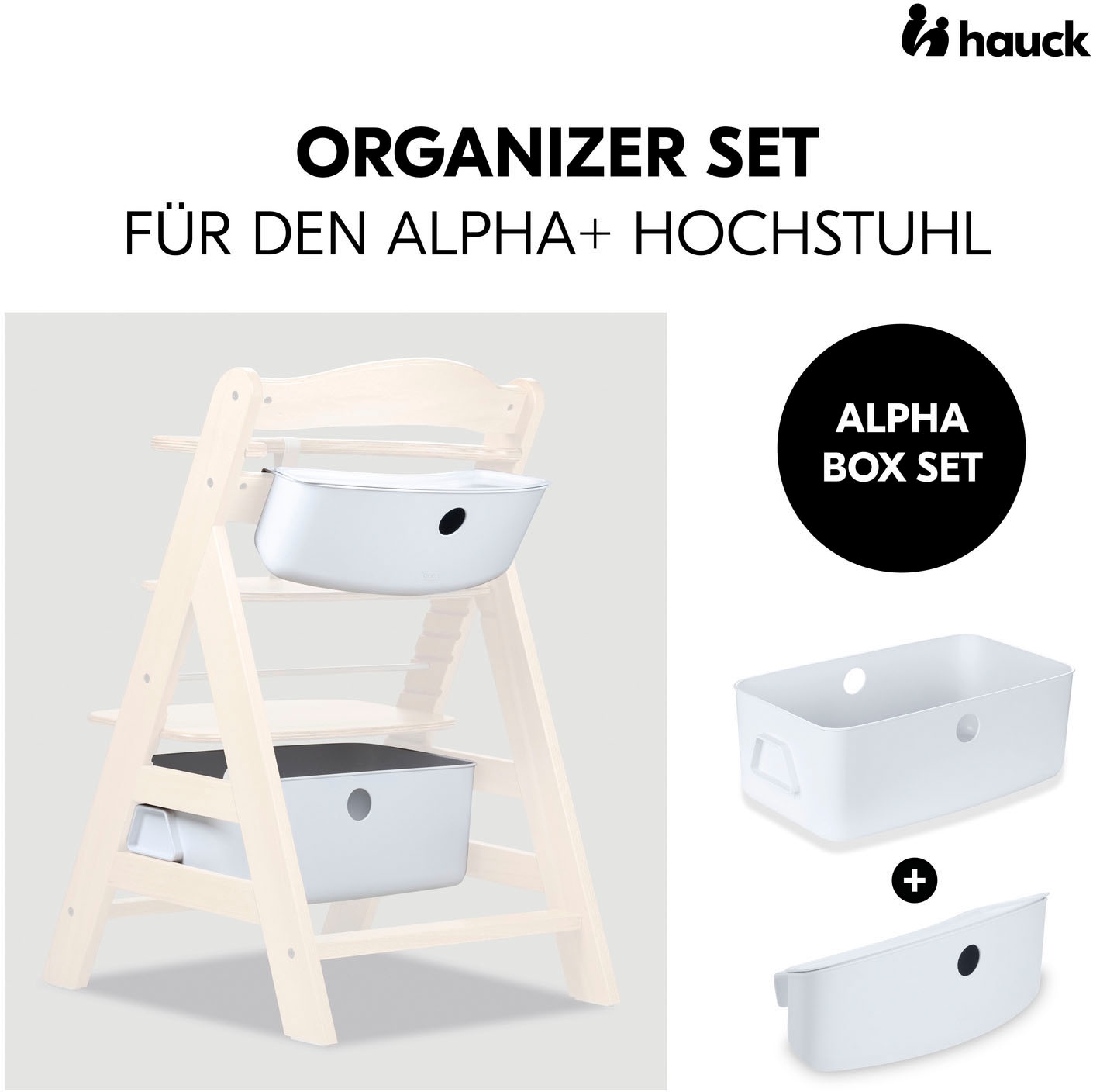 Hauck Aufbewahrungsbox »Alpha Box Set, white« für Hochstühle