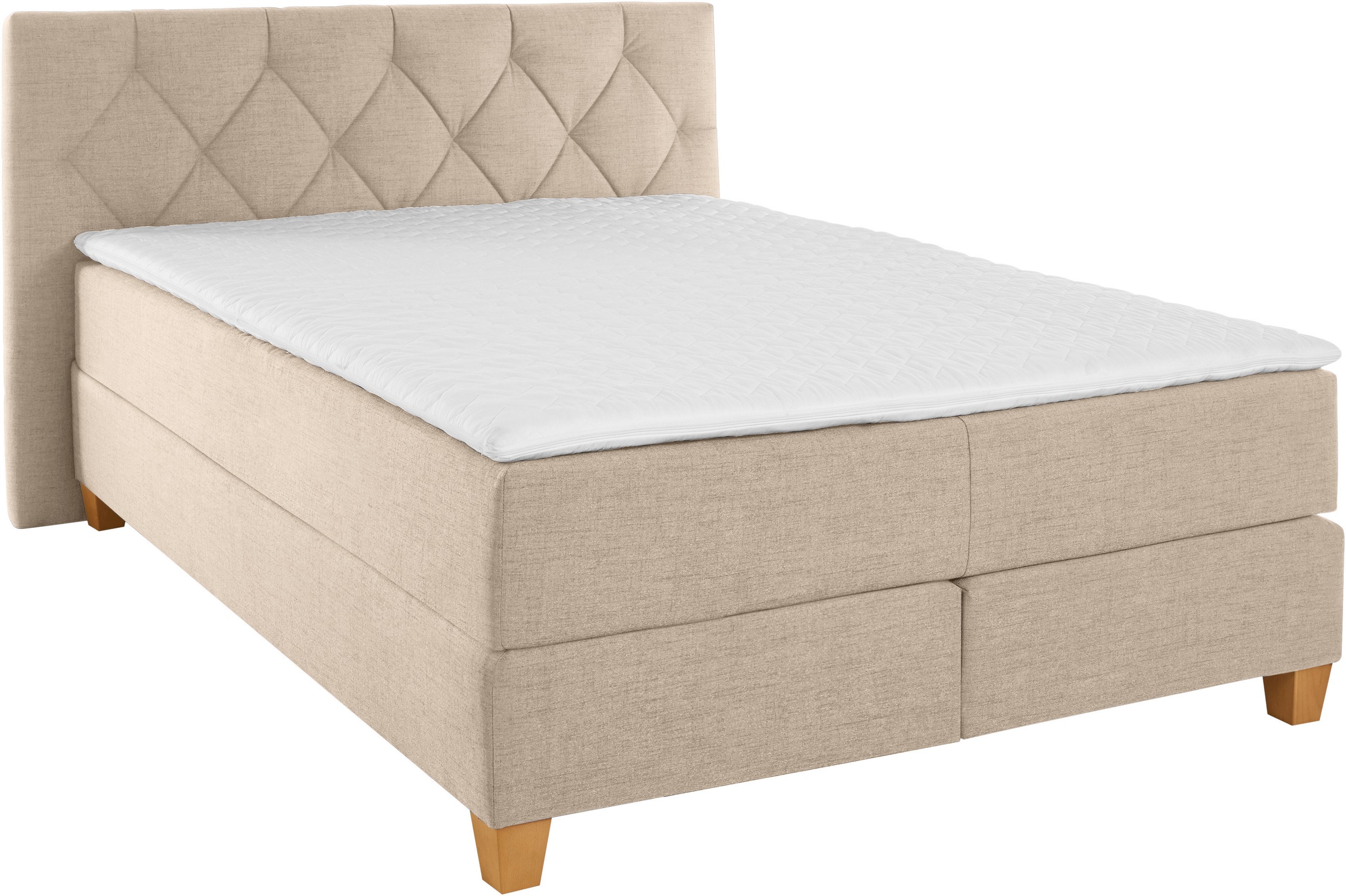 Home affaire Lit boxspring »Harmones« en 3 largeurs, dureté aussi en mix avec chaque matelas en H2 et H3