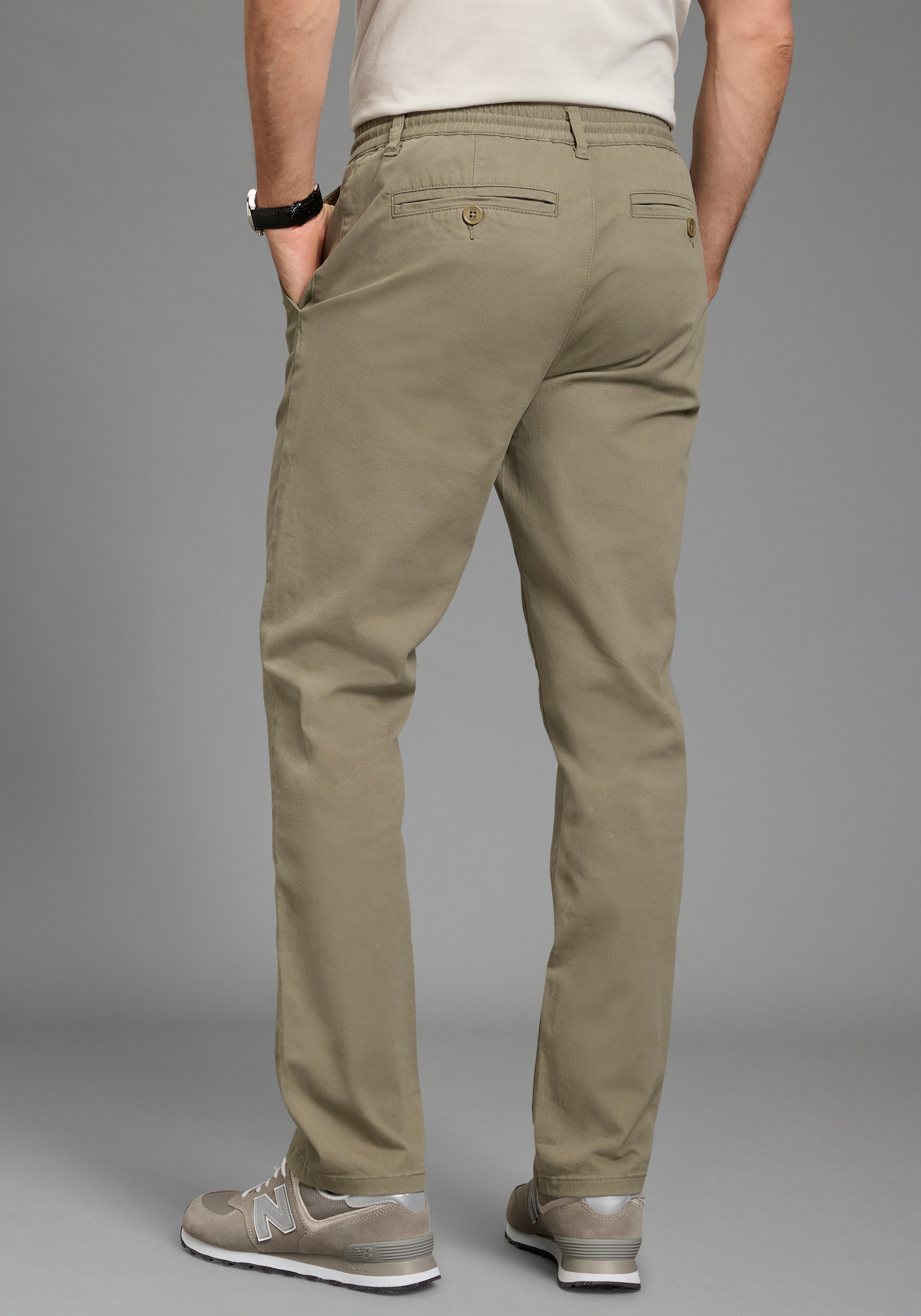 Man's World Dehnbund-Hose »Dehnbund Chino«  gerade geschnitten, mit Eingrifftaschen und Gesässtaschen, unifarben