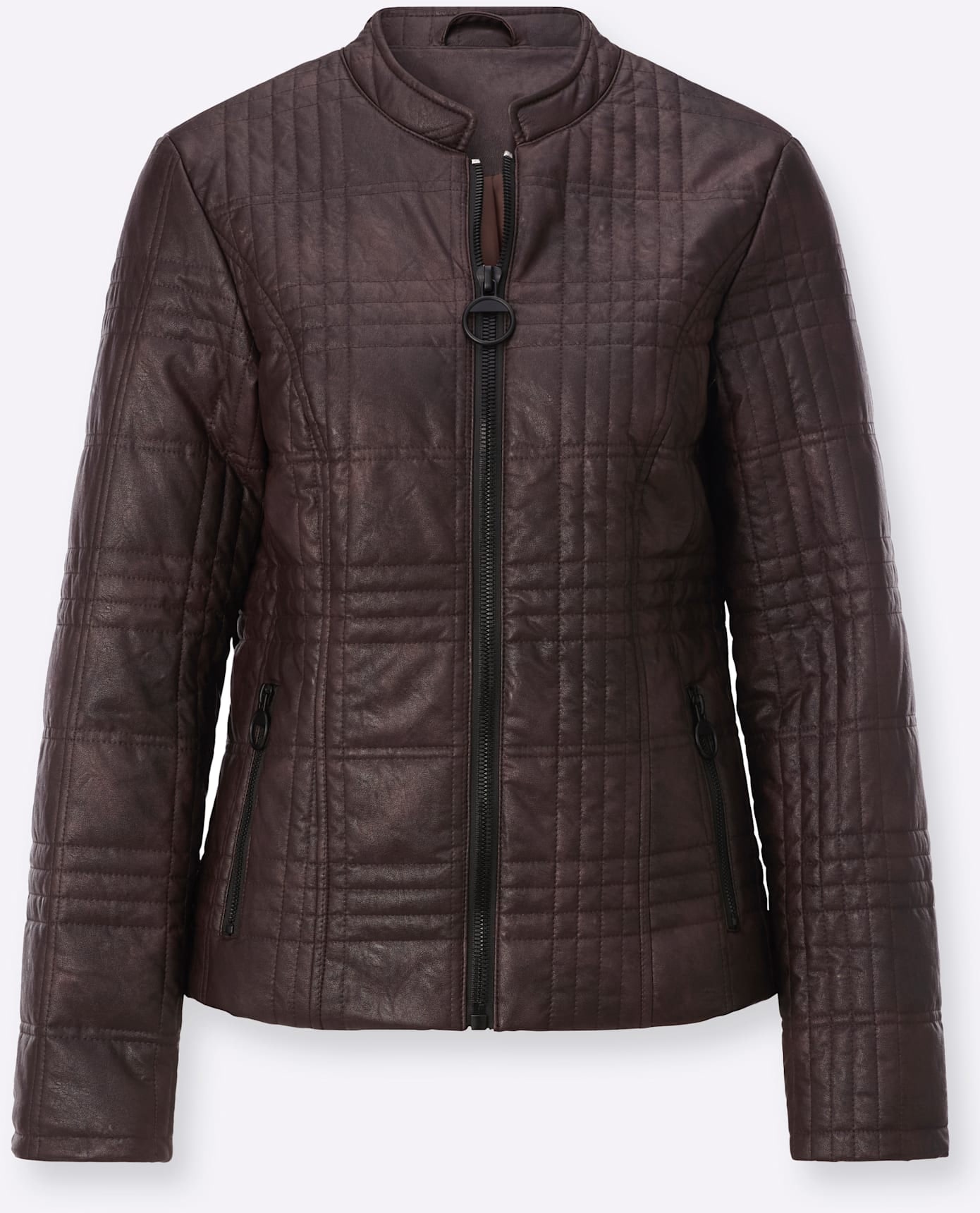 Mainpol Veste blazer »Lederimitat-Blazer«