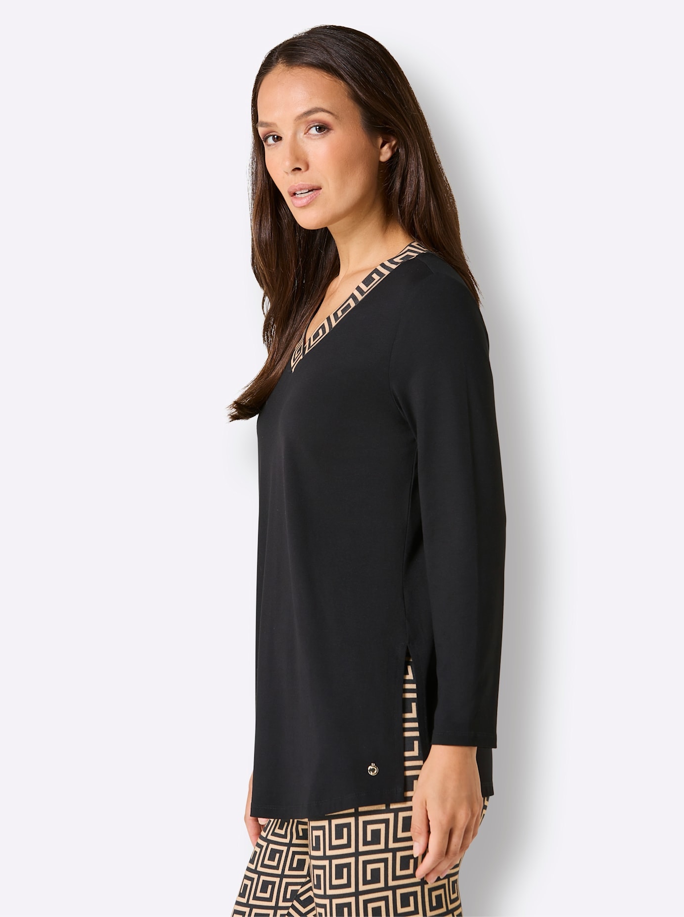 CREATION L PREMIUM T-shirt à manches longues »Longshirt« 1 pièces