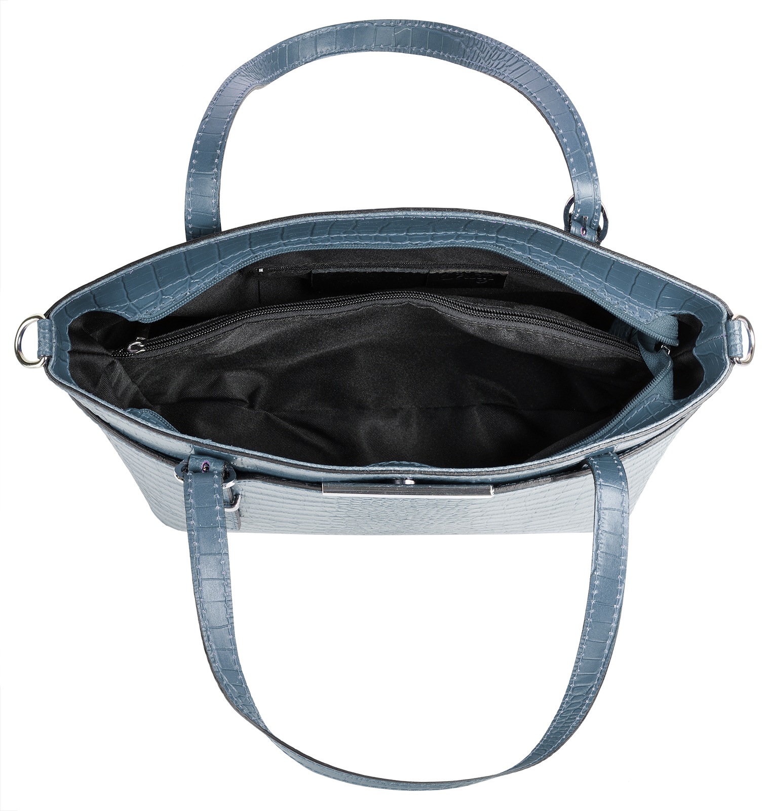 Cluty Henkeltasche echt Leder, Made in Italy