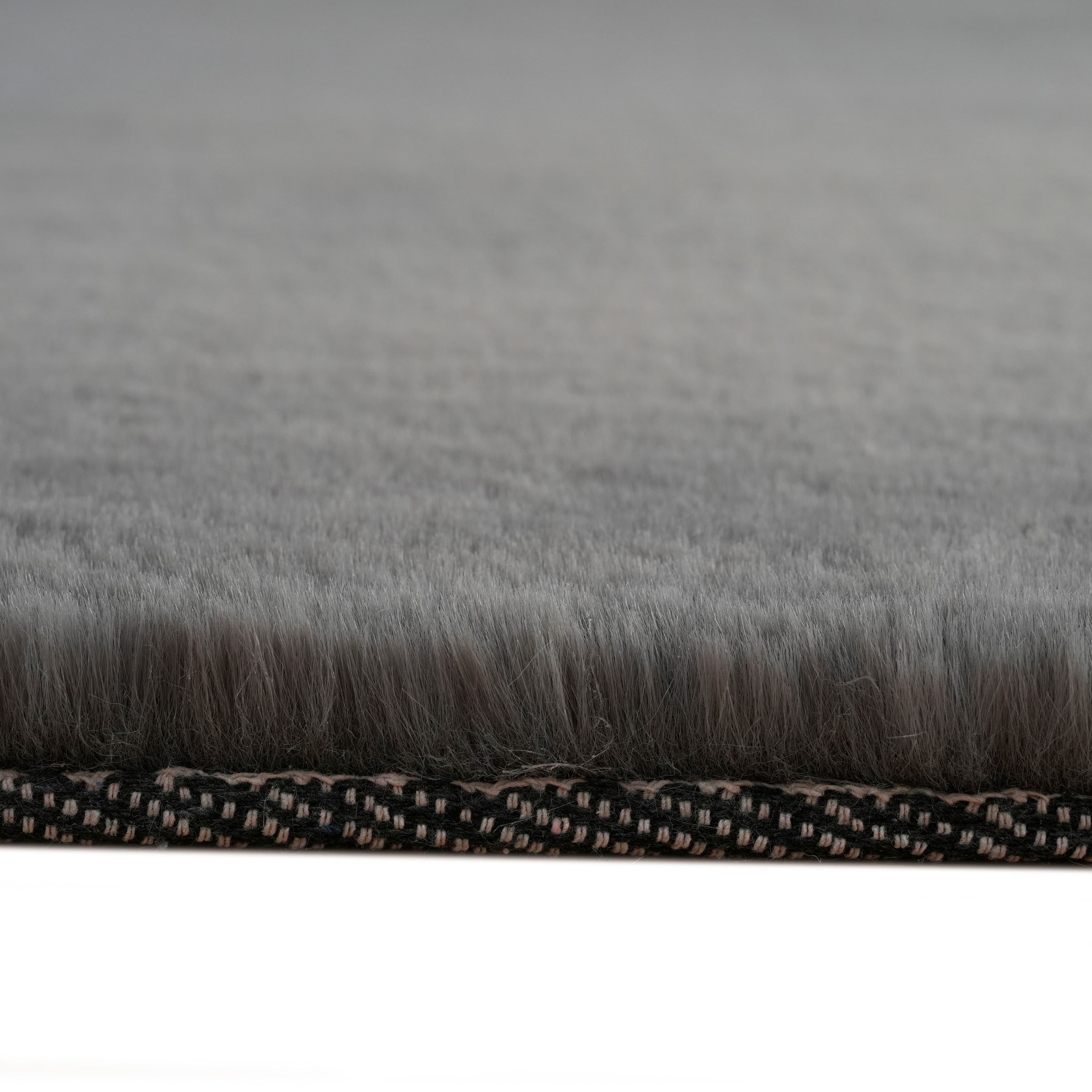 Bruno Banani Tapis en fourrure »Rabbit 2, Kunstfell Teppich, Modern« Rectangulaire 25 mm Höhe Kaninchenfell-Haptik, sehr weich, Wohnzimmer, Schlafzimmer, Esszimmer