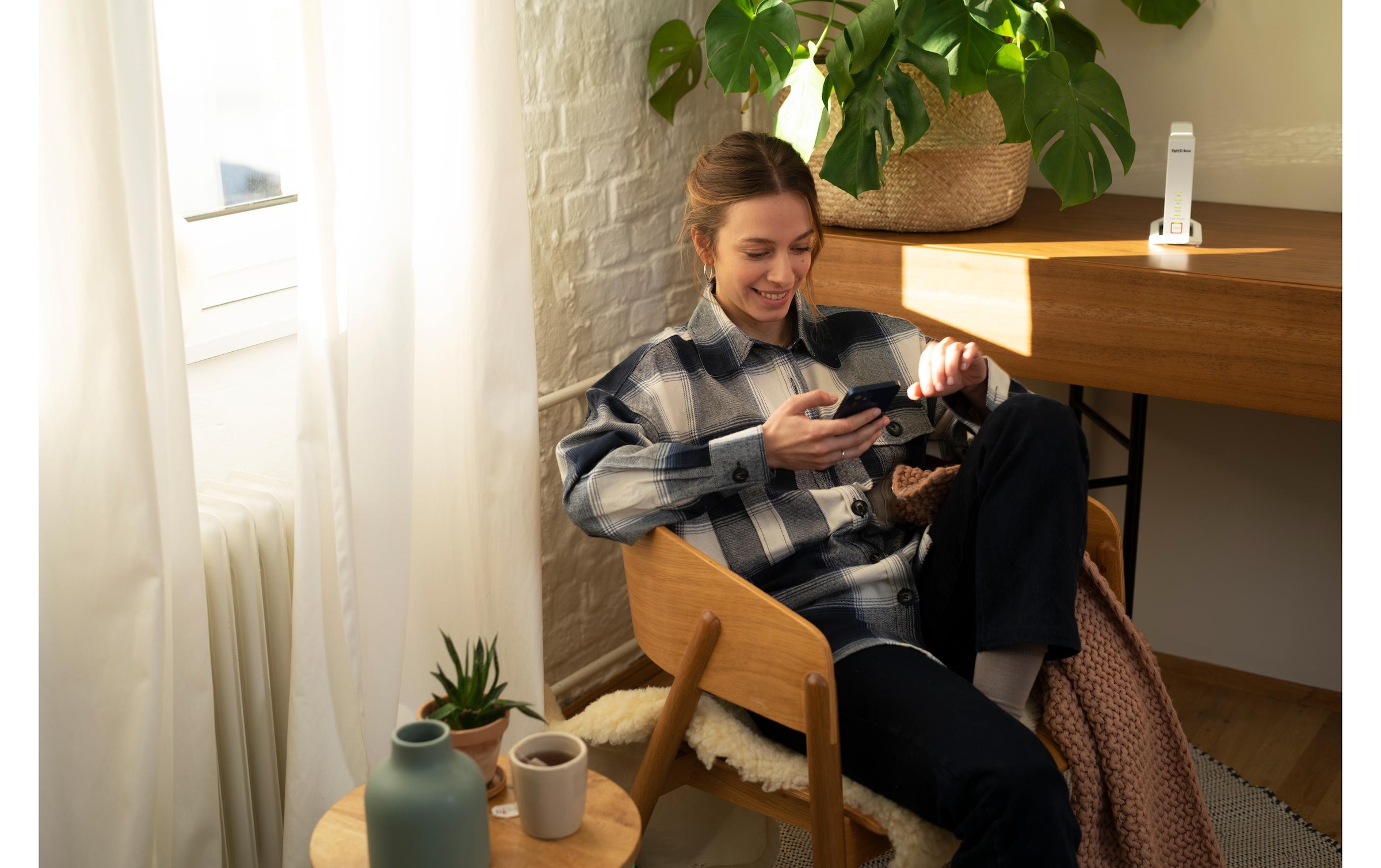   Routeur Wifi »FRITZ! FRITZ!Box 4060 & Repeater 3000 AX International«