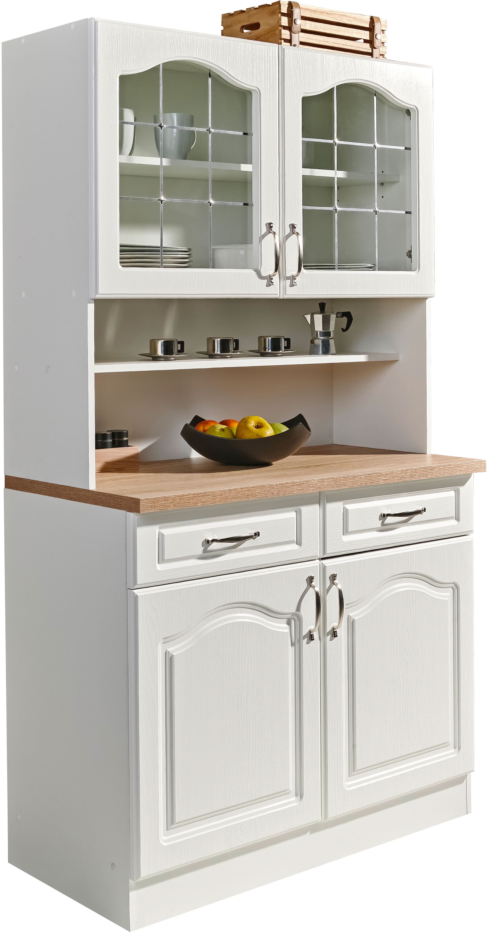 wiho Küchen »Linz« 100 cm breit, in Landhaus-Optik