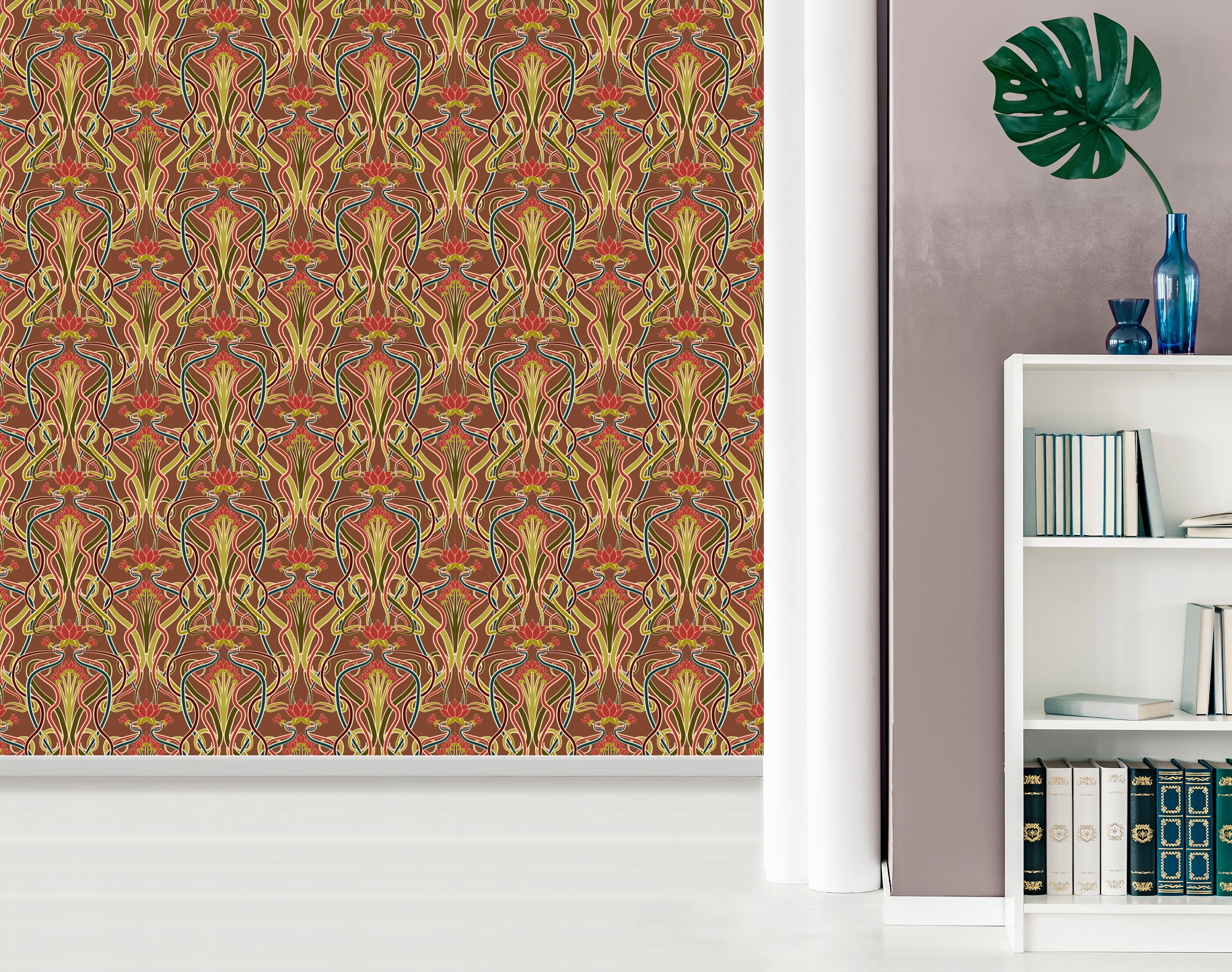 queence Papier peint vinyle »Pat« Art | Baroque | imprimé 90x250cm, selbstklebend, kinderleichte Anbringung, , Sticker