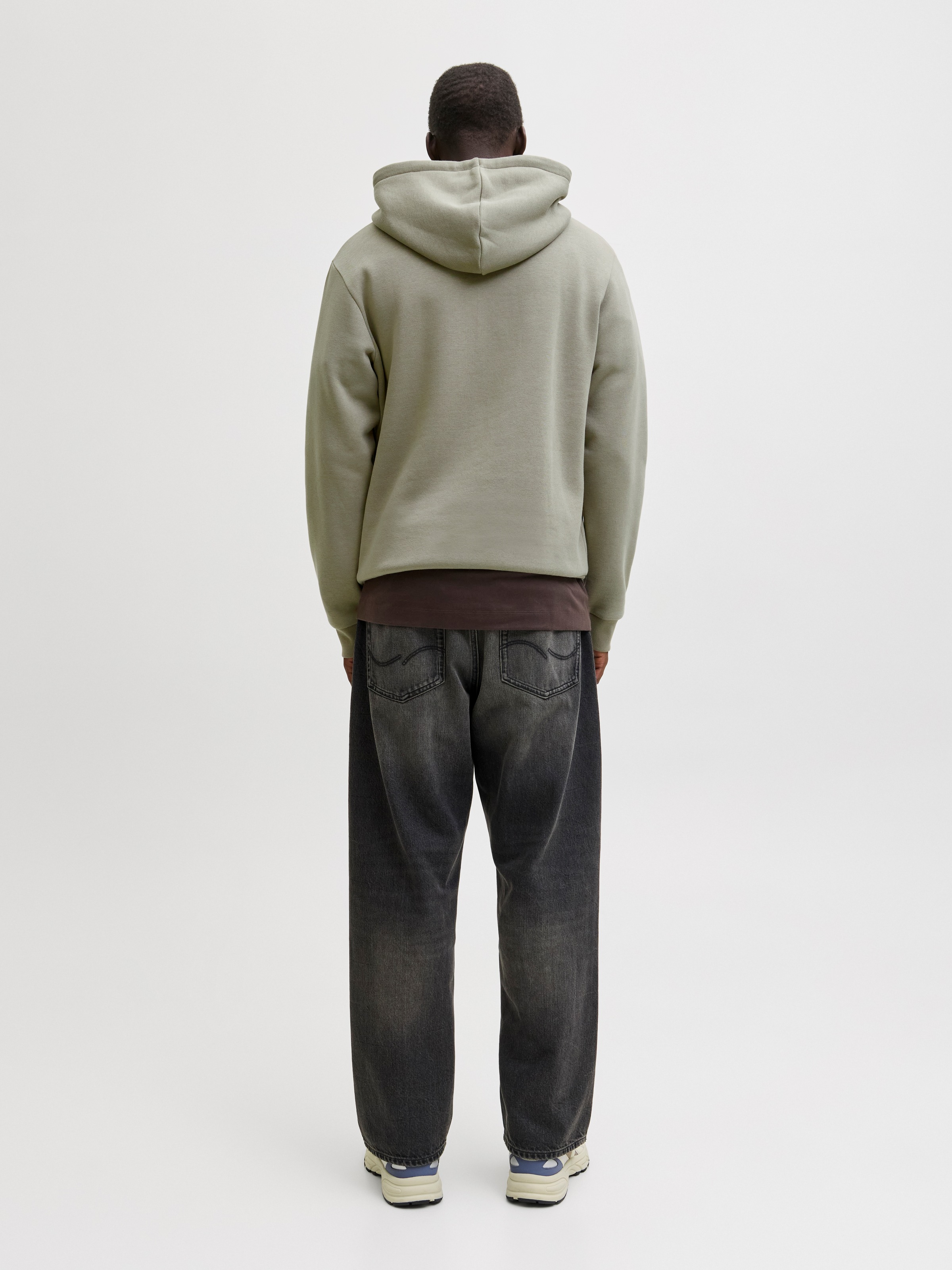 Jack & Jones Sweat à capuche »JJEBRADLEY SWEAT HOOD NOOS«, Materialmix, relaxed fit
