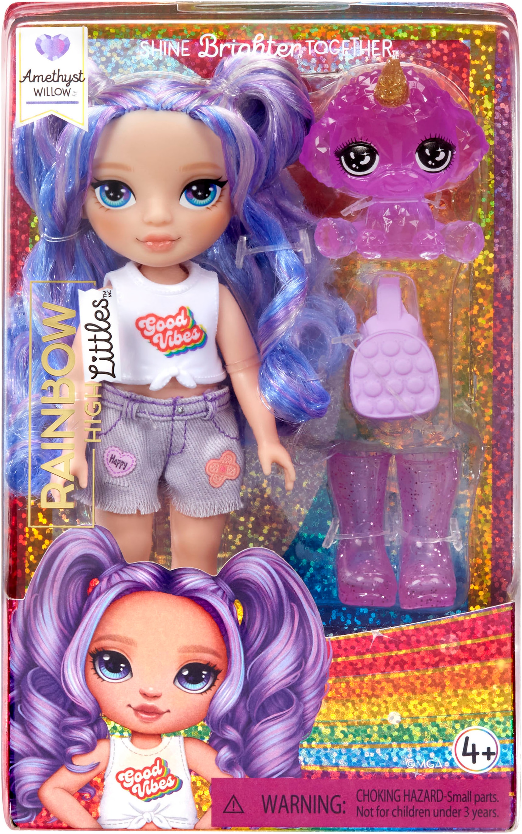 RAINBOW HIGH Anziehpuppe »Rainbow High Littles Dolls - Amethyst (Purple)«