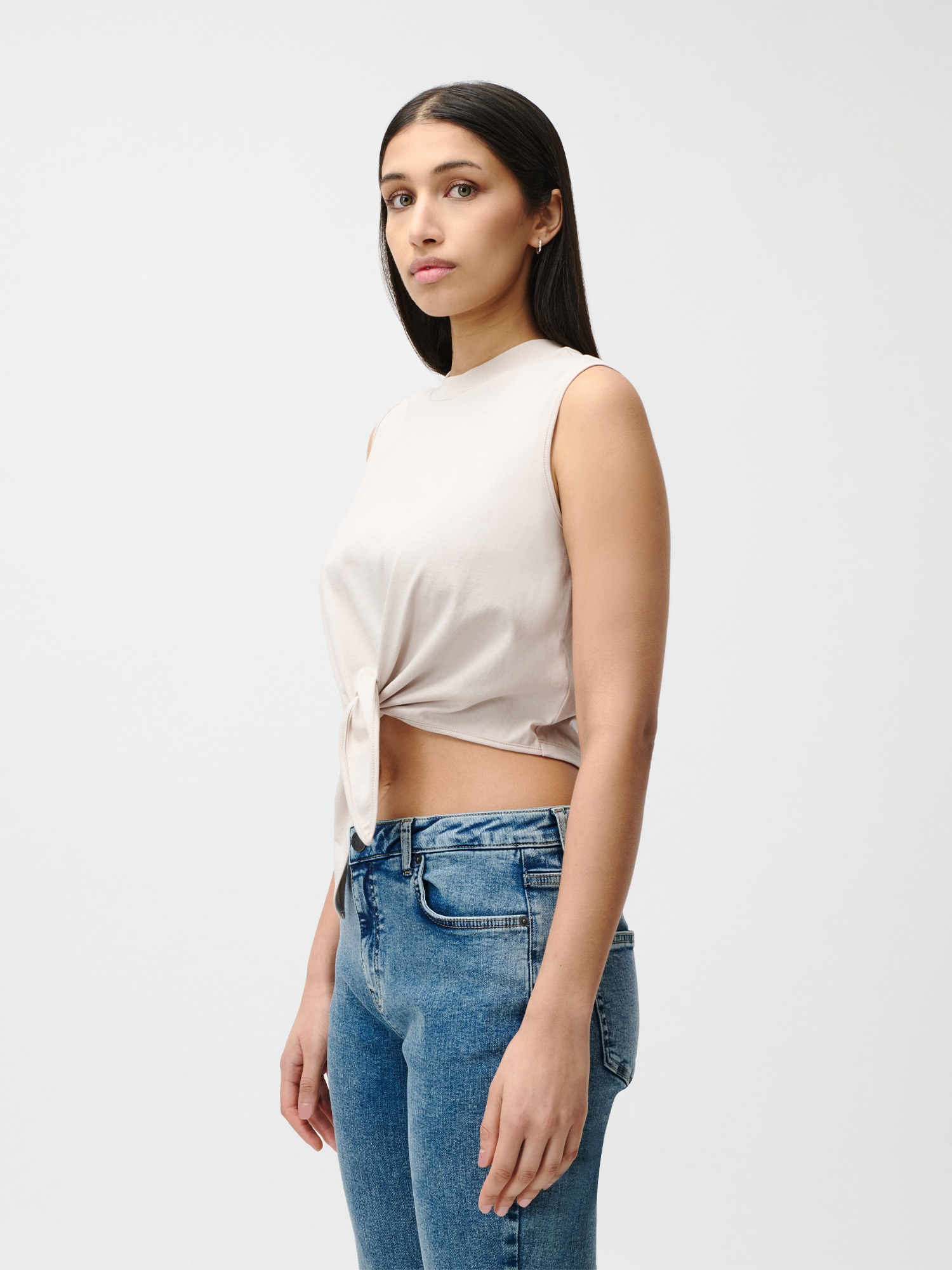 LeGer Haut de chemise »Tabea, LeGer by Lena Gercke« mit Knoten-Details vorne, normale Passform