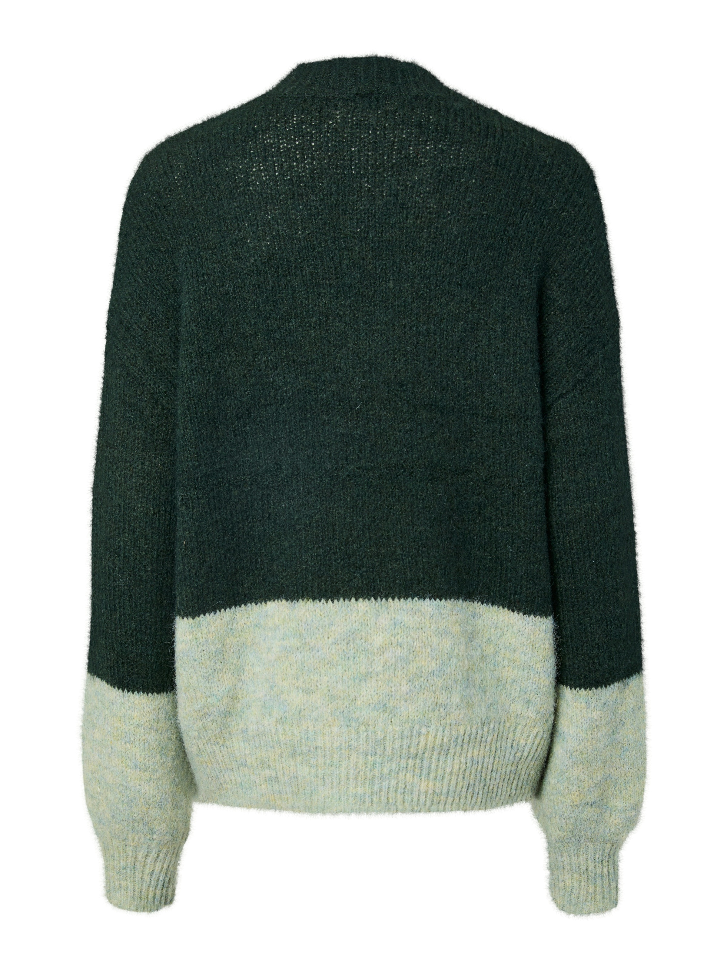 pieces Pull à col rond »PCIVY LS O-NECK COLOR BLOCK KNIT PWP BC«, Colorblock Design
