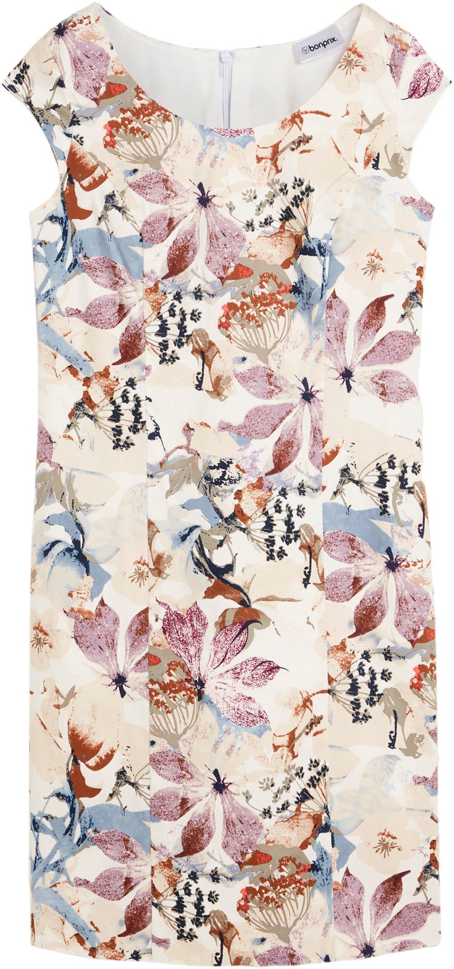 bonprix Robe fourreau »Etuikleid aus Baumwollsatin« für eleganten Anlass, aus Baumwollsatin, Polyester und Elasthan