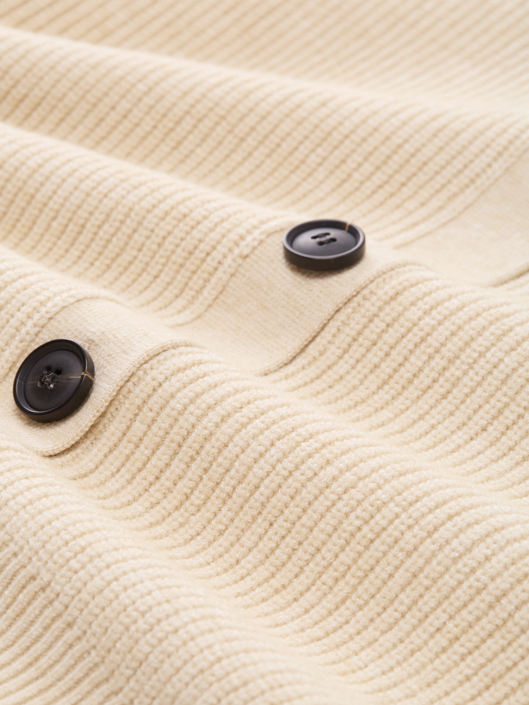 TOM TAILOR Veste en tricot mit Rippbündchen