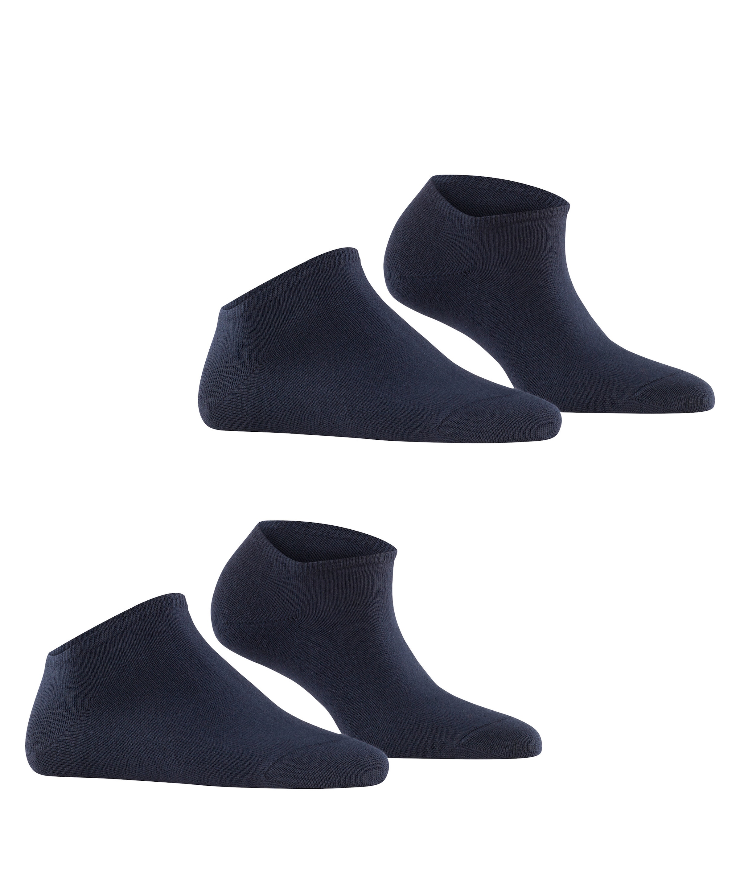 Esprit Chaussettes de baskets »Uni« 2 paires,  renforcé, sans cheville et en coton doux