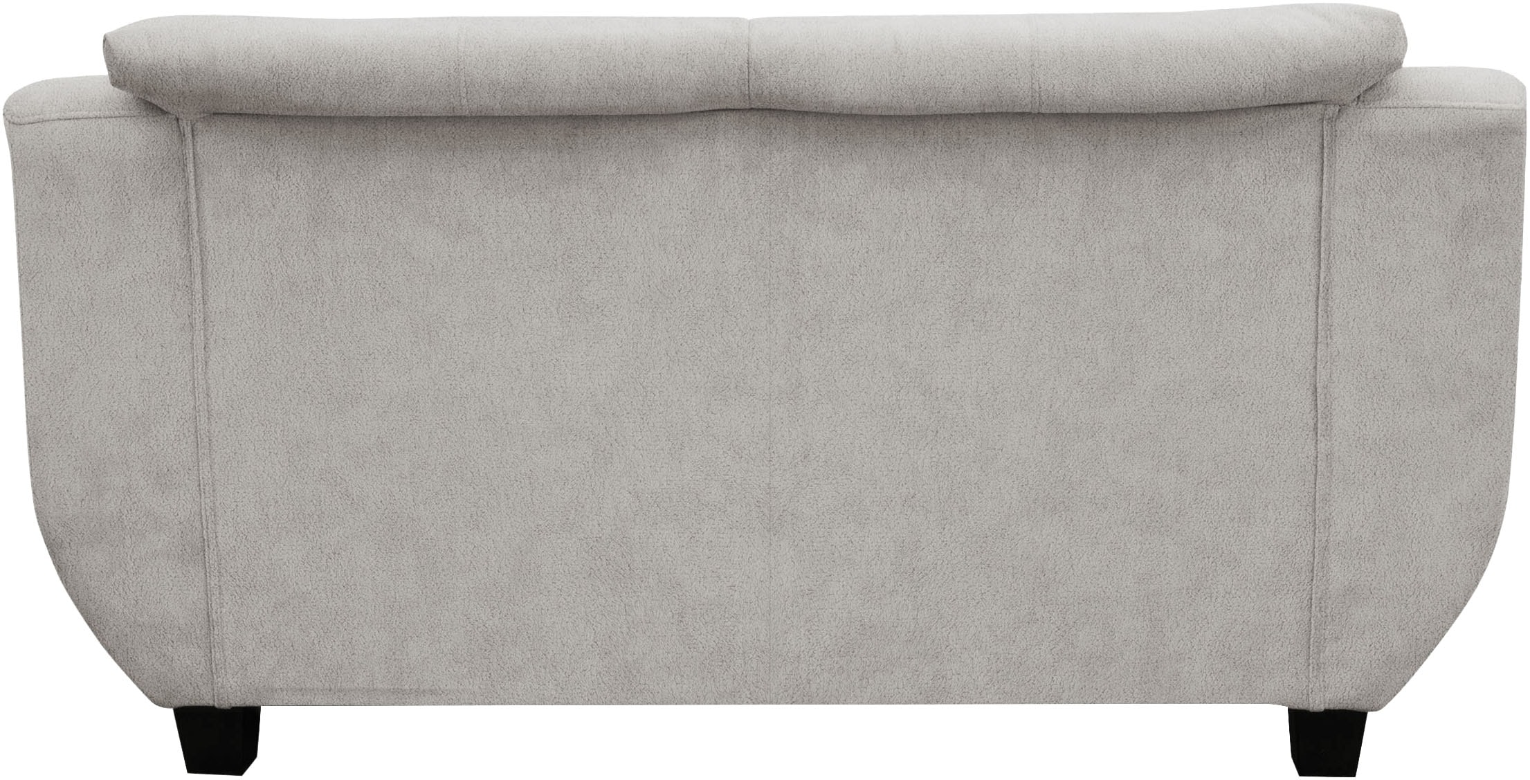 GOODproduct 2-Sitzer »Silkeborg 161 cm, formschönes Sofa mit dunklen Füssen« aus pflegeleichtem, weichem Luxus-Microfaser