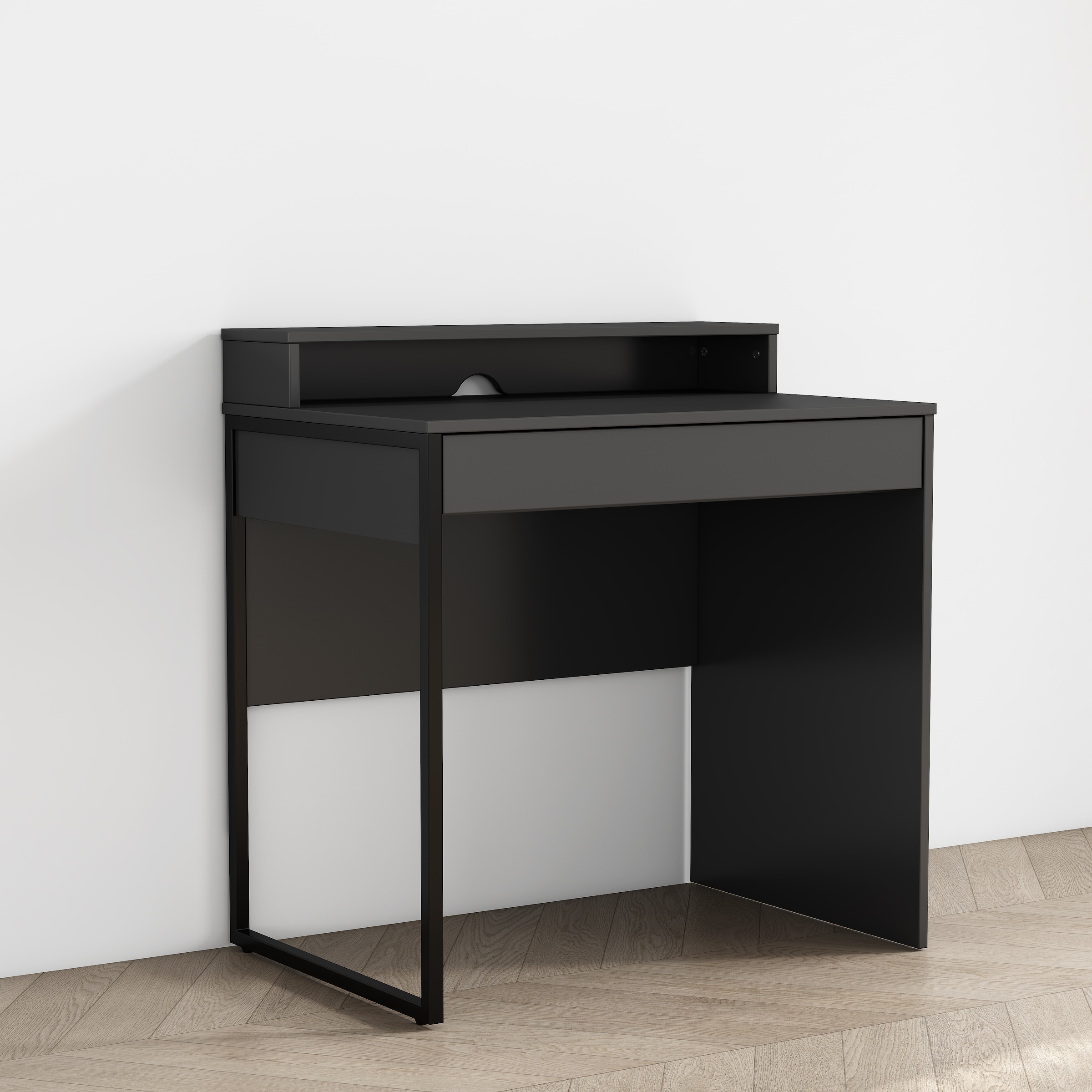 GOODproduct Bureau »Moid, Computertisch in modernem Design« Breite 80 cm, mit Schublade, Kabeldurchlass & Metallkufe