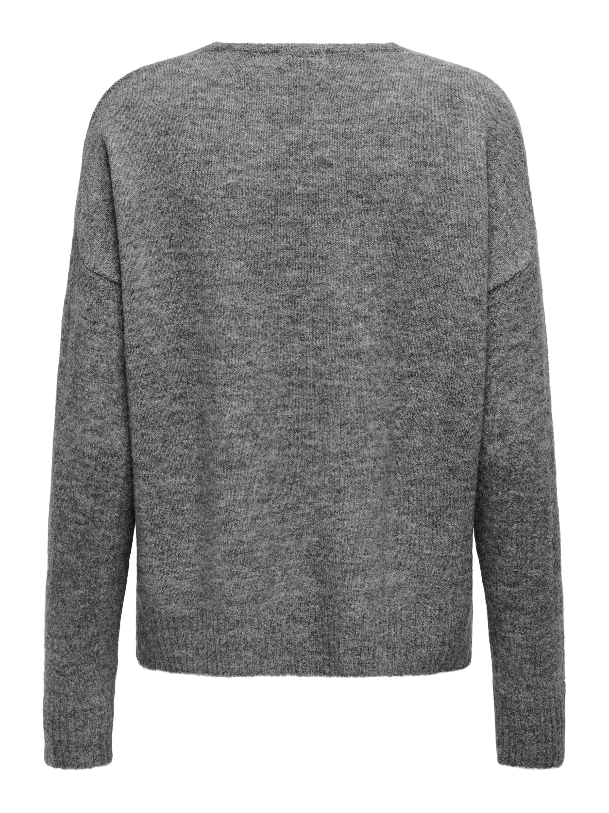 JDY V-Ausschnitt-Pullover »JDYELANORA L/S V-NECK PULLO. KNT NOOS« mit leicht überschnittenen Schultern